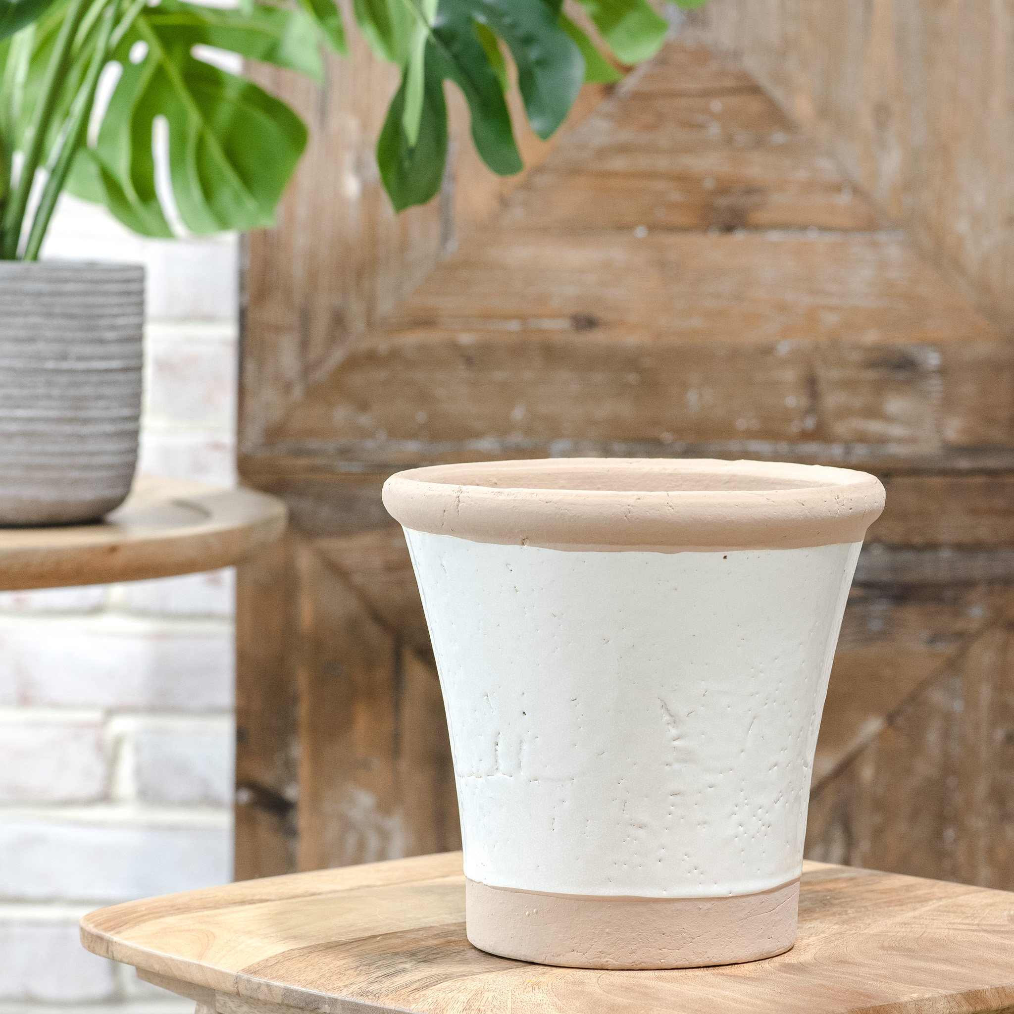 2 Tone Tall French Planter