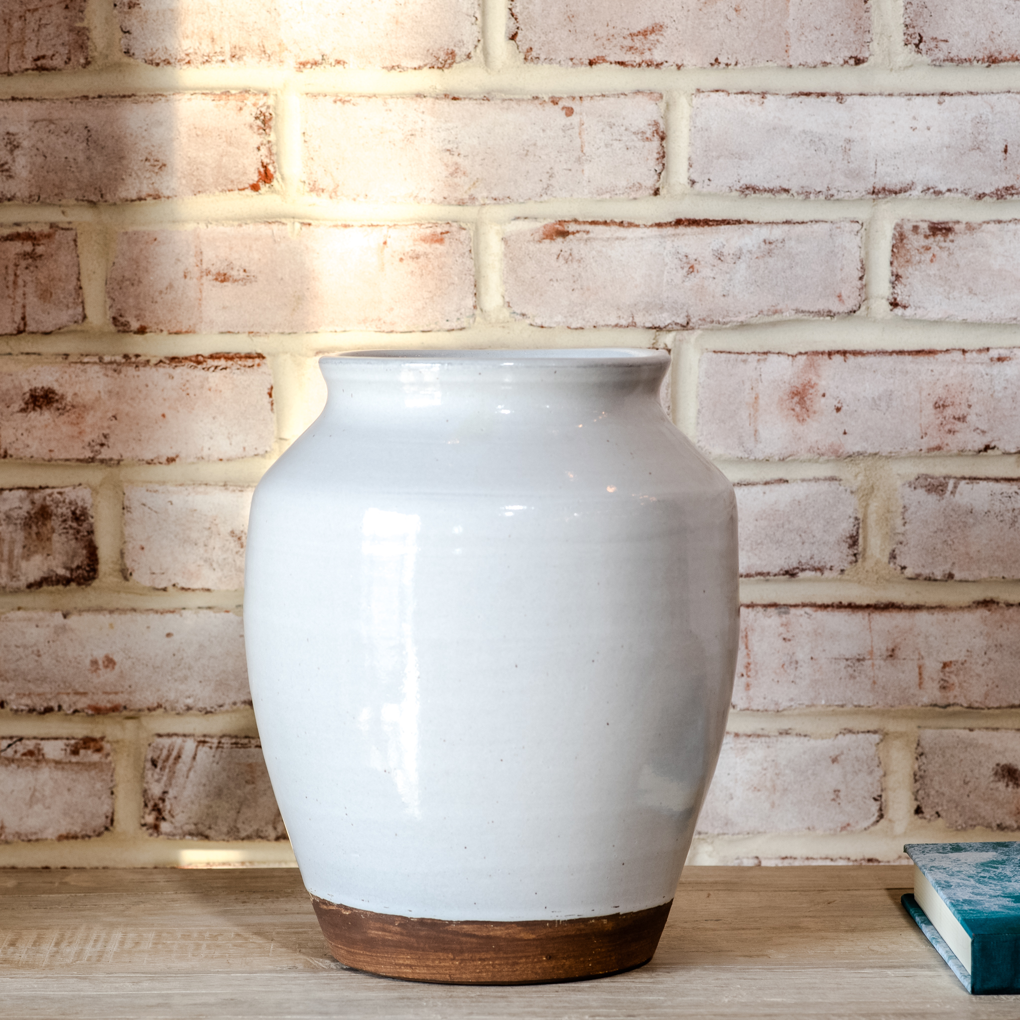 10.4" Two Tone Wide Mouth Vase