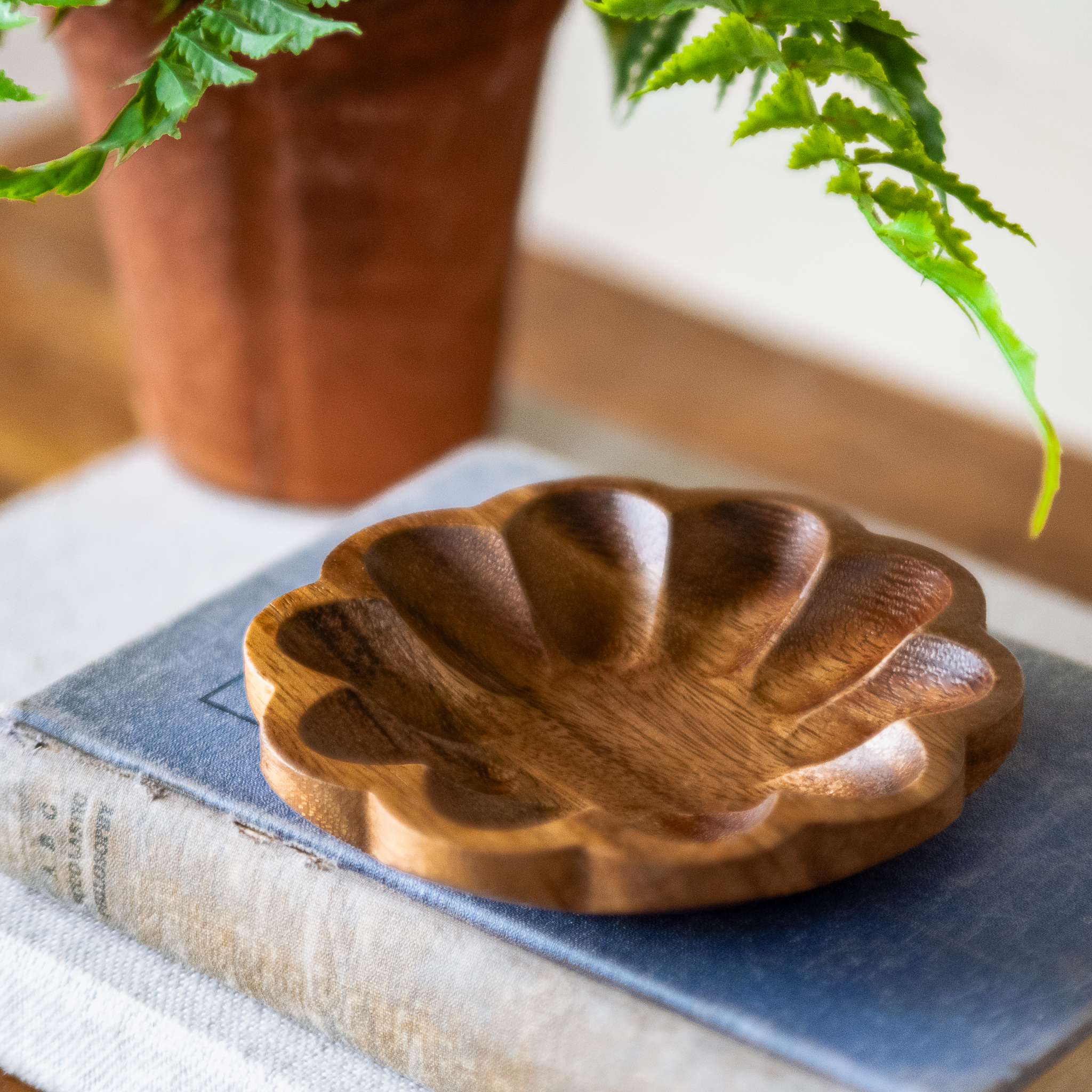 *Inner* 5" Walnut Wood Plate
