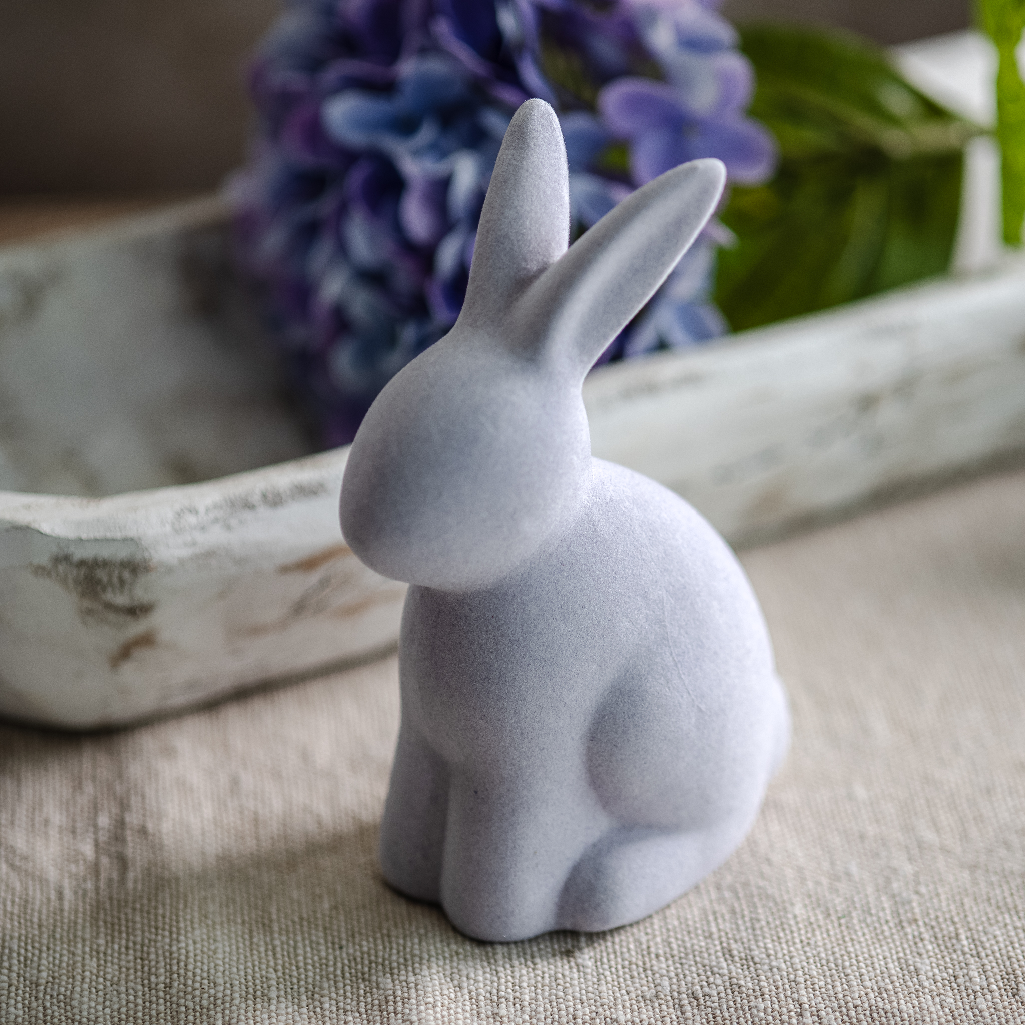 *Inner* 3.75"L Lilac Flocked Bunny
