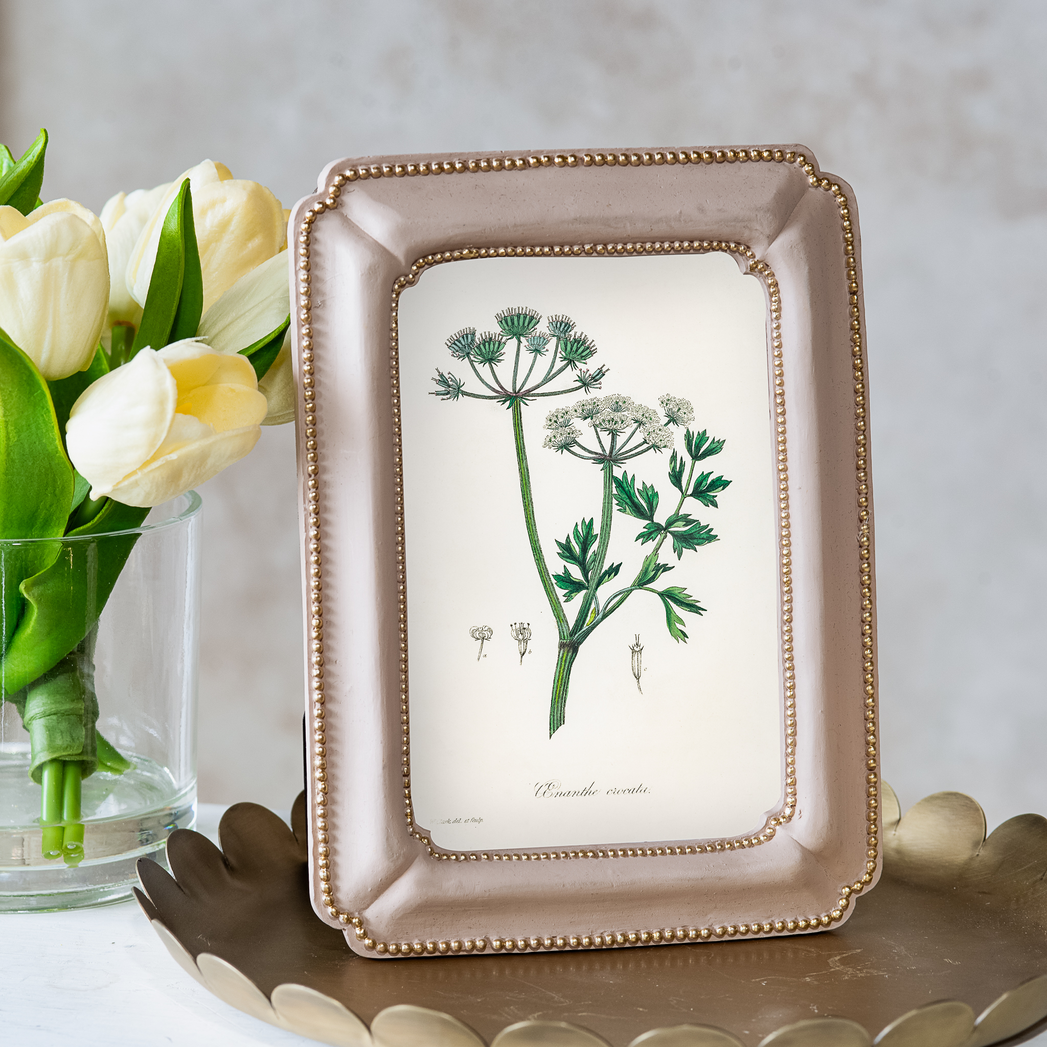 *Inner* 4 X 6 Pale Pink Inlay Photo Frame