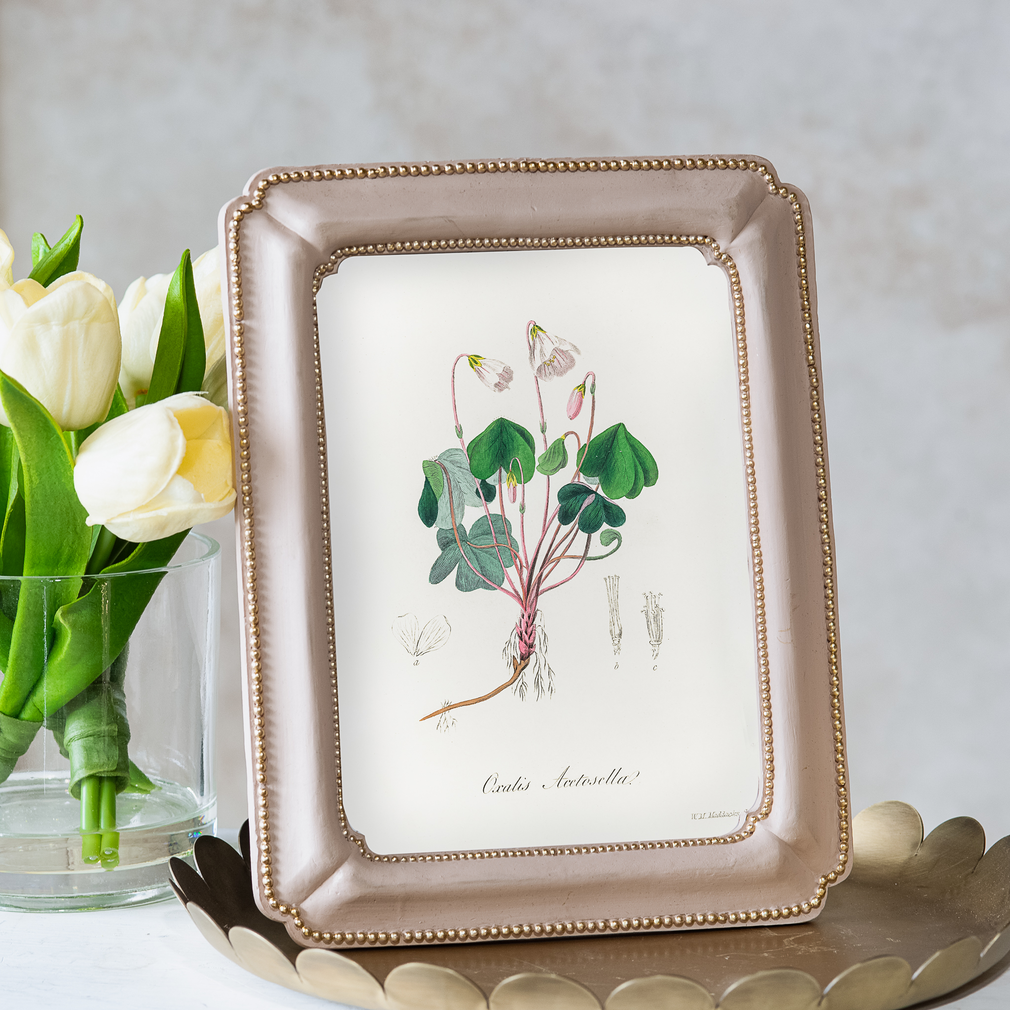 *Inner* 5 X 7 Pale Pink Inlay Photo Frame