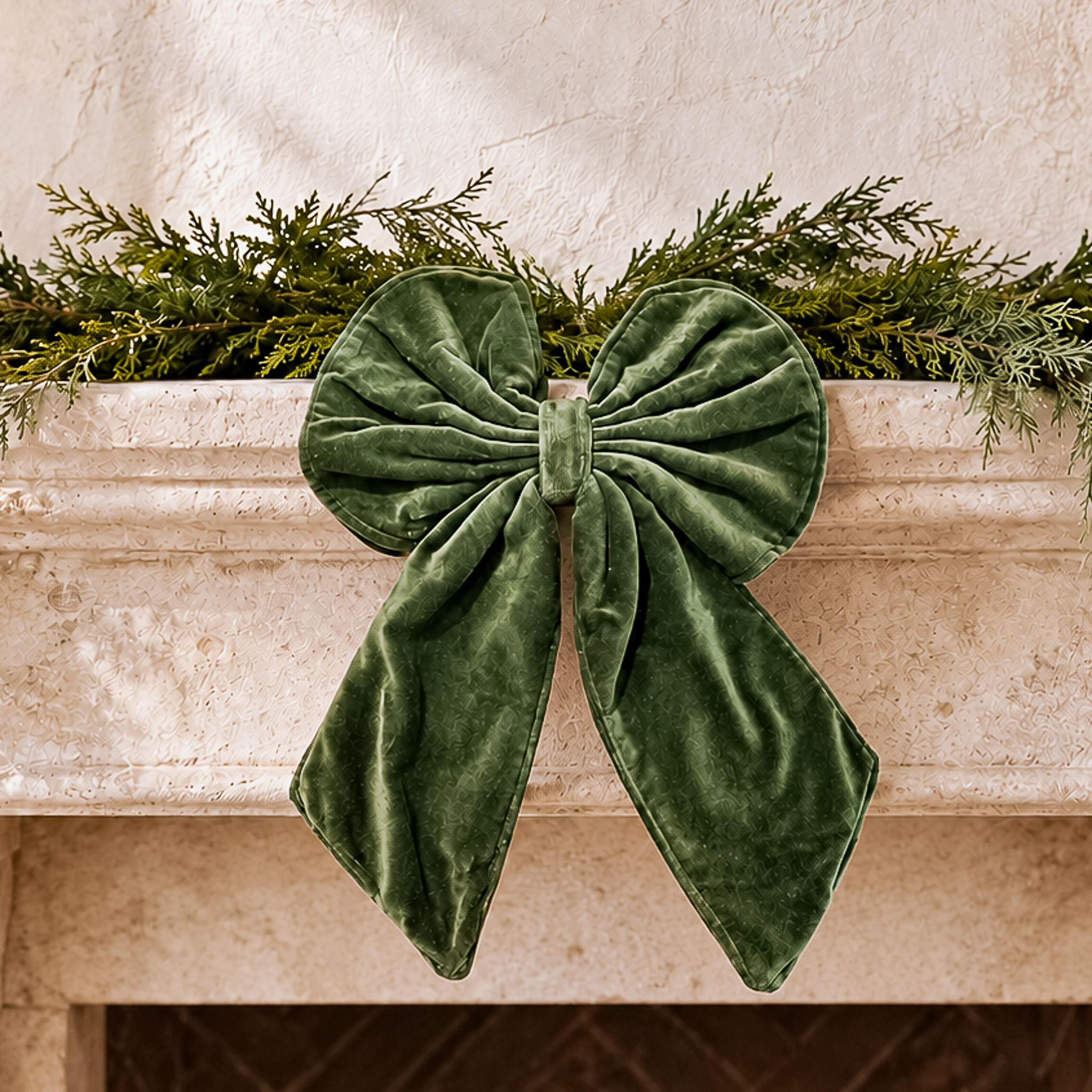 *Inner* Emerald Velvet Bow