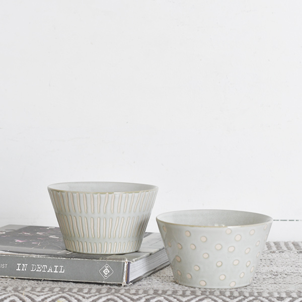 *Inner* 2 Asst. Dot & Stripe Bowls