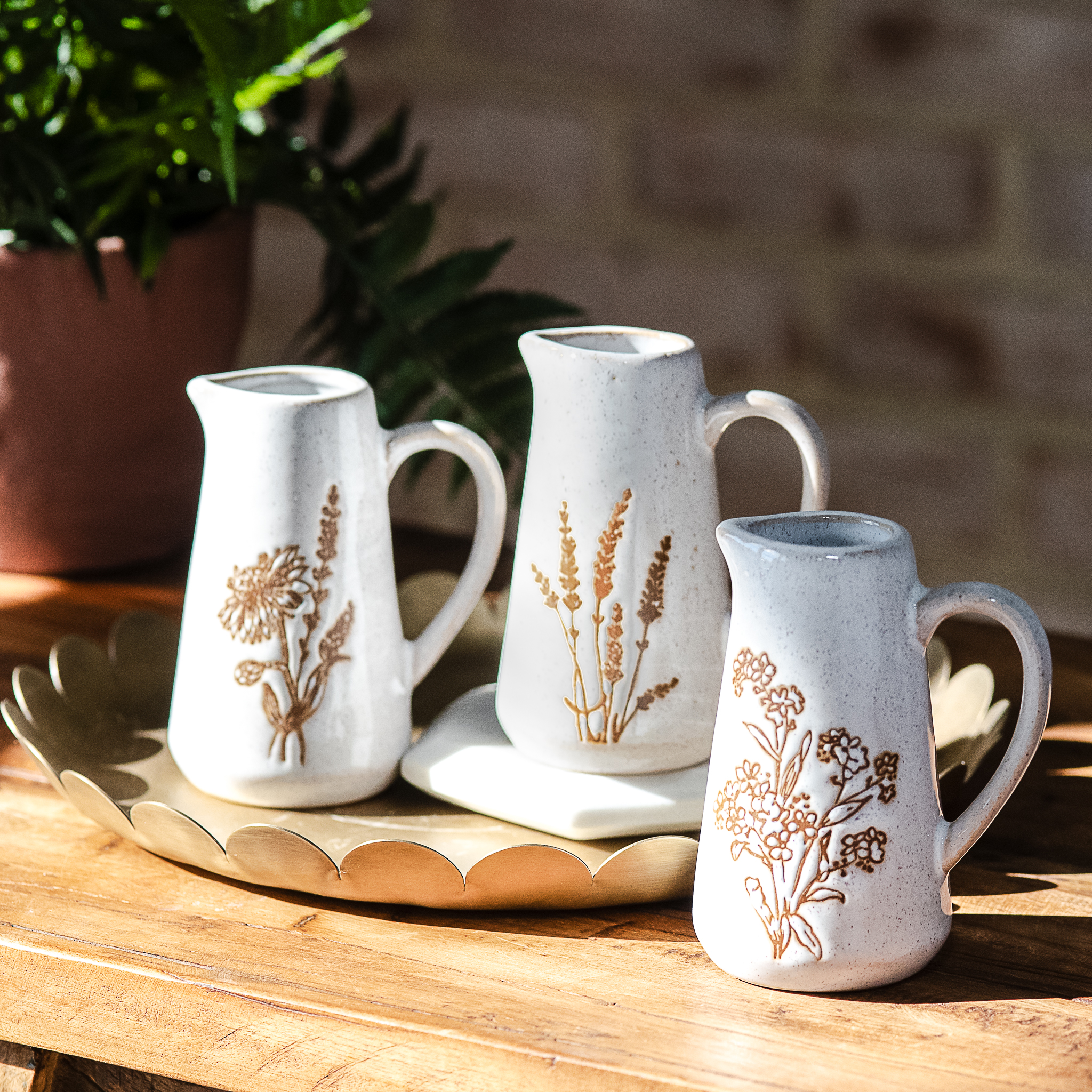 *Inner* 3 Asst Floral Mini Pitchers