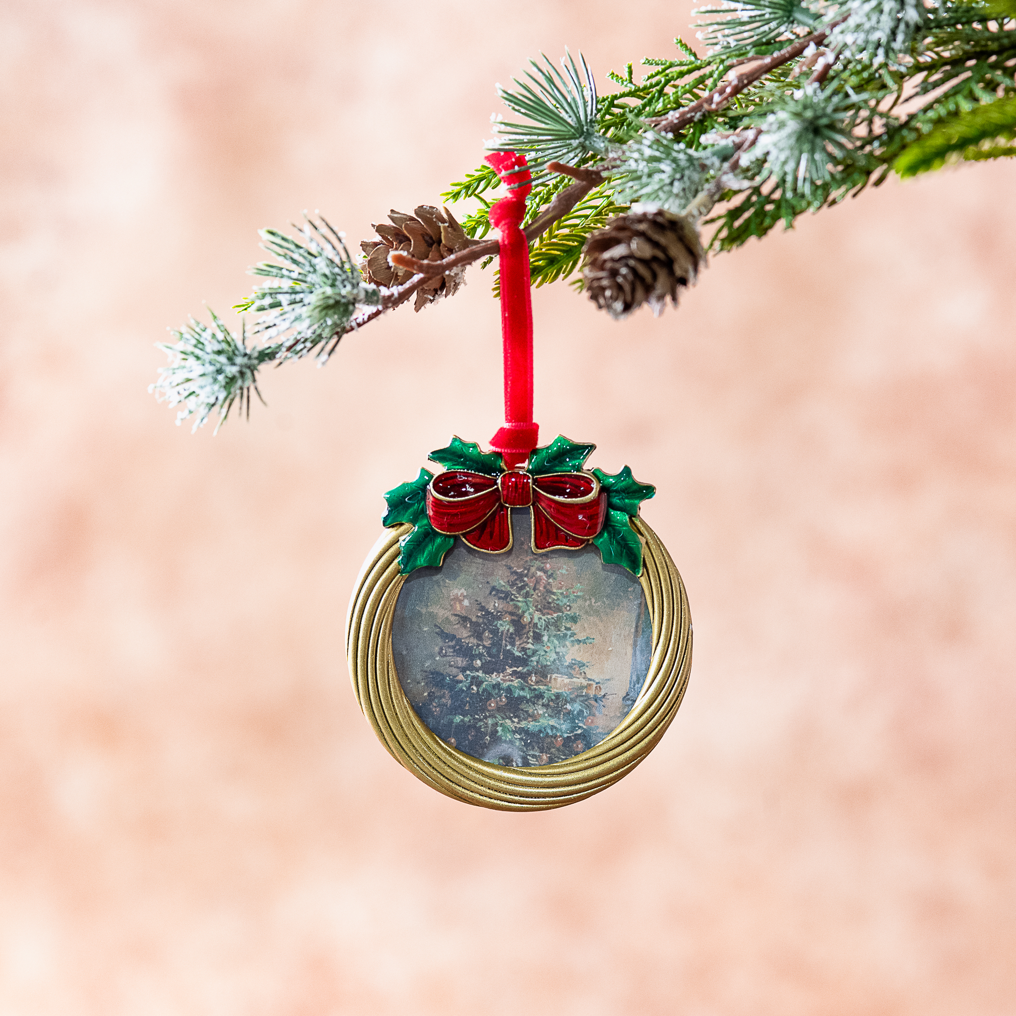 *Inner* 3" Bow Wreath Ornament Frame