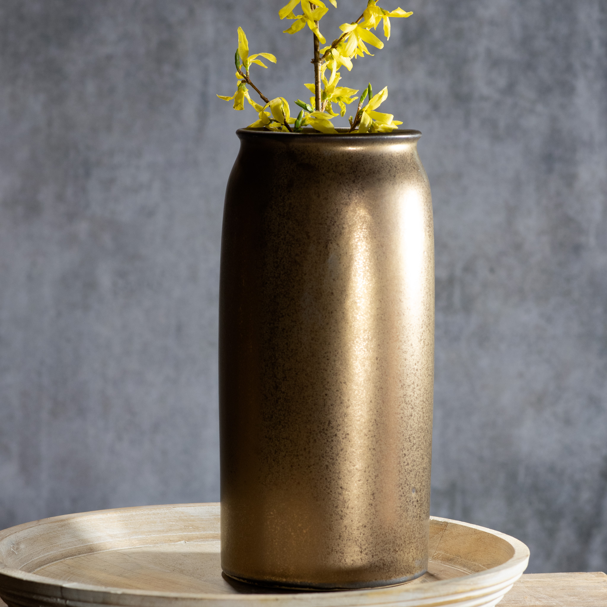 12.7" Bronze Ceramic Vase