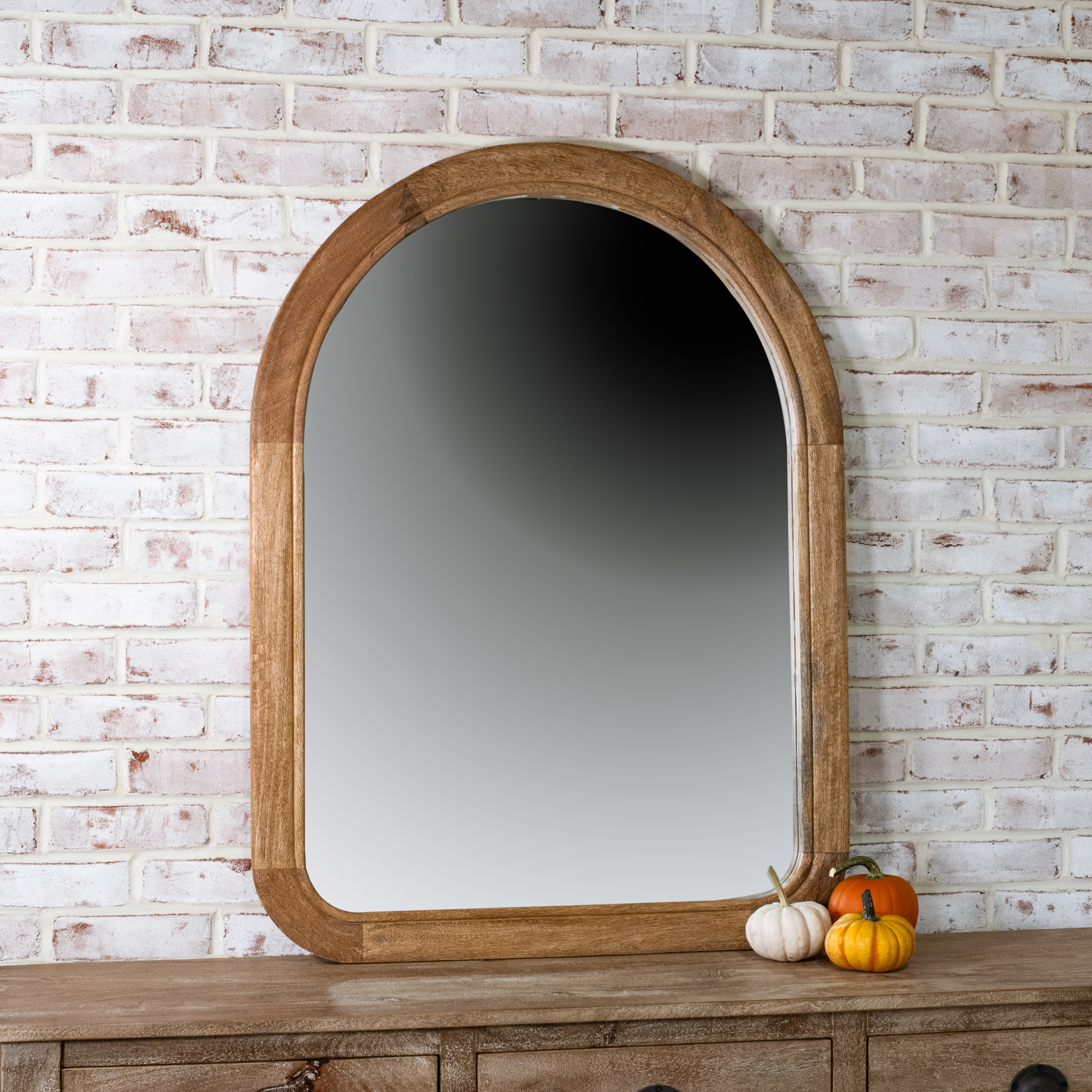 30" X 40" Nat. Mango Wood Mirror
