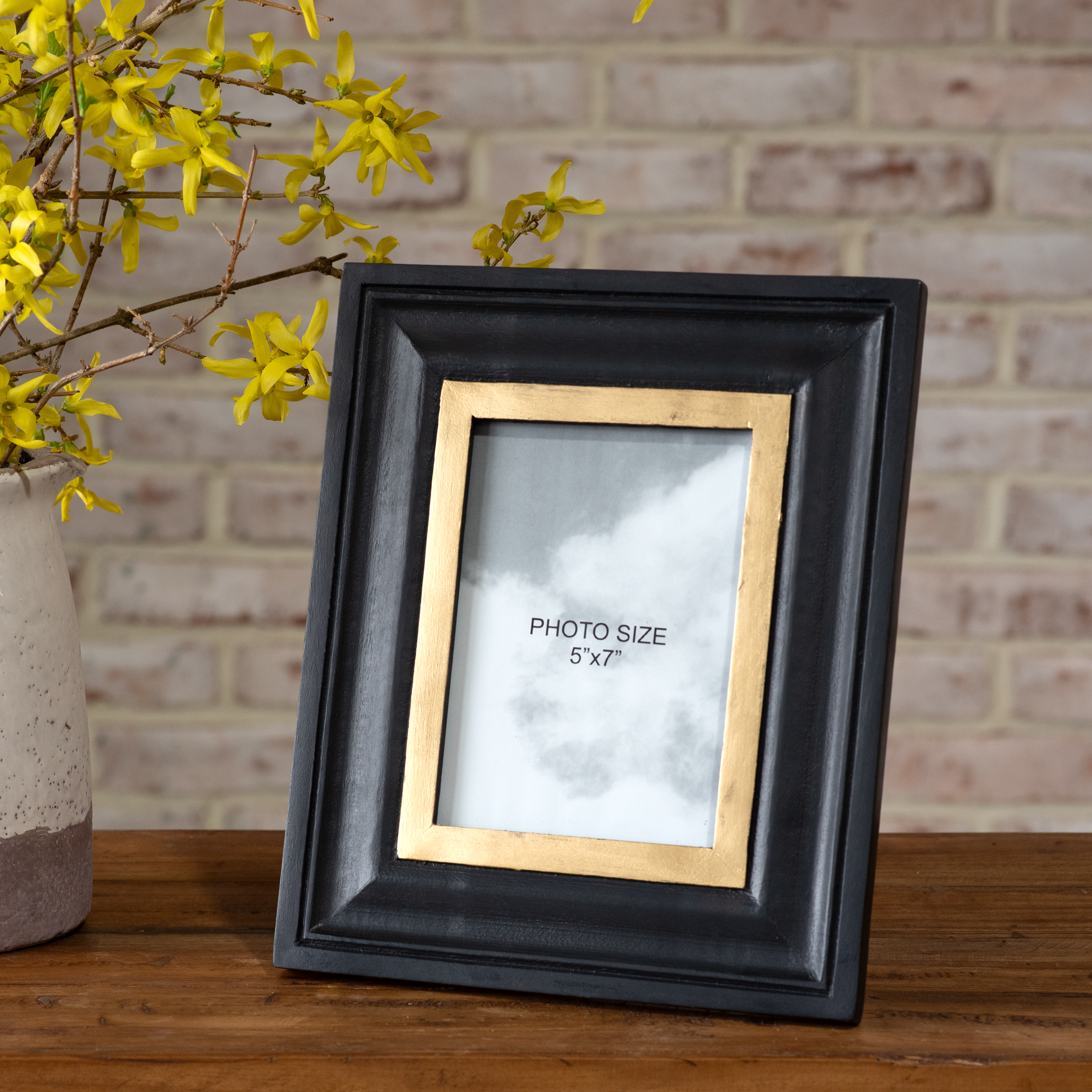 7 X 5 Blk Wood Photo Frame