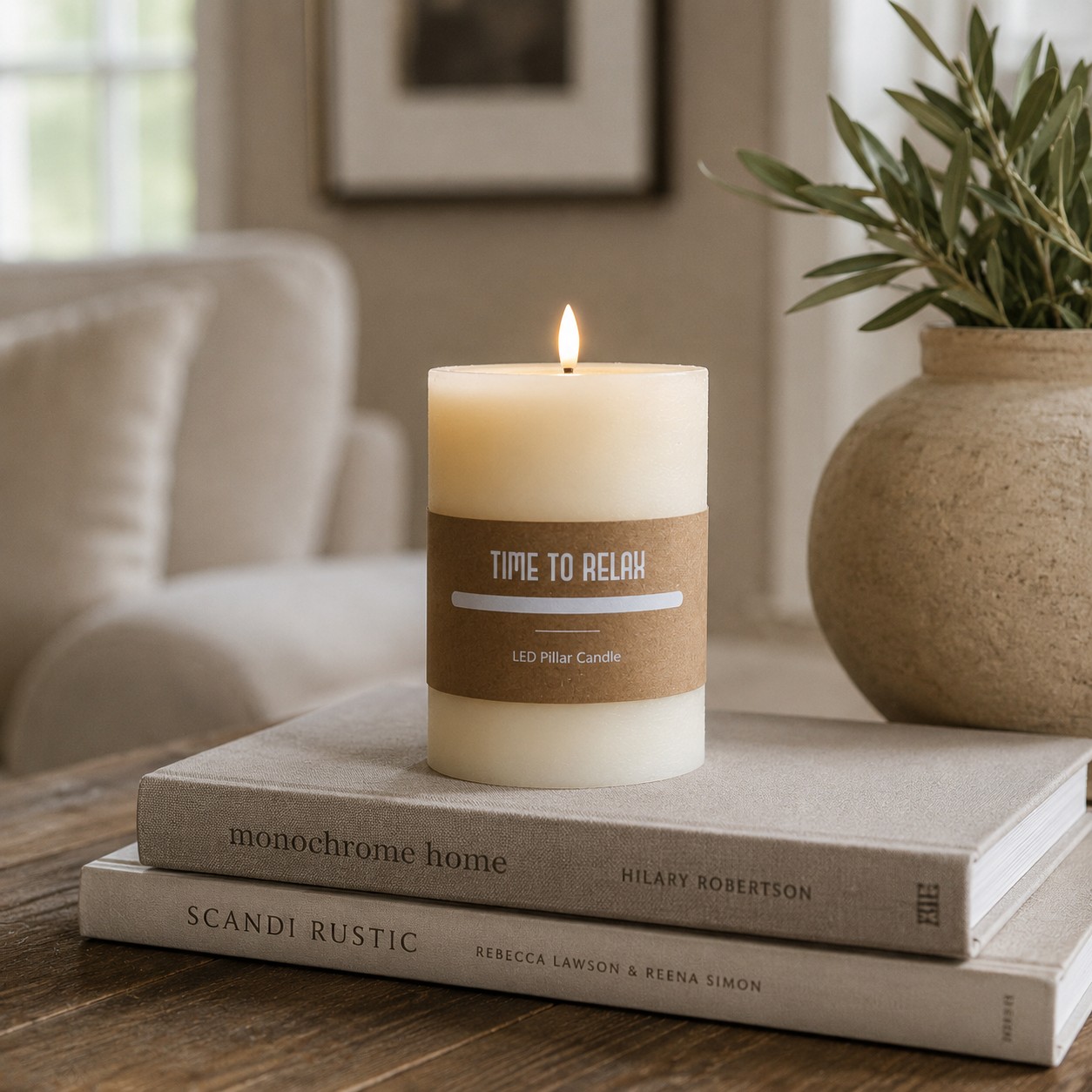 *Inner* 4" Led Pillar Candle