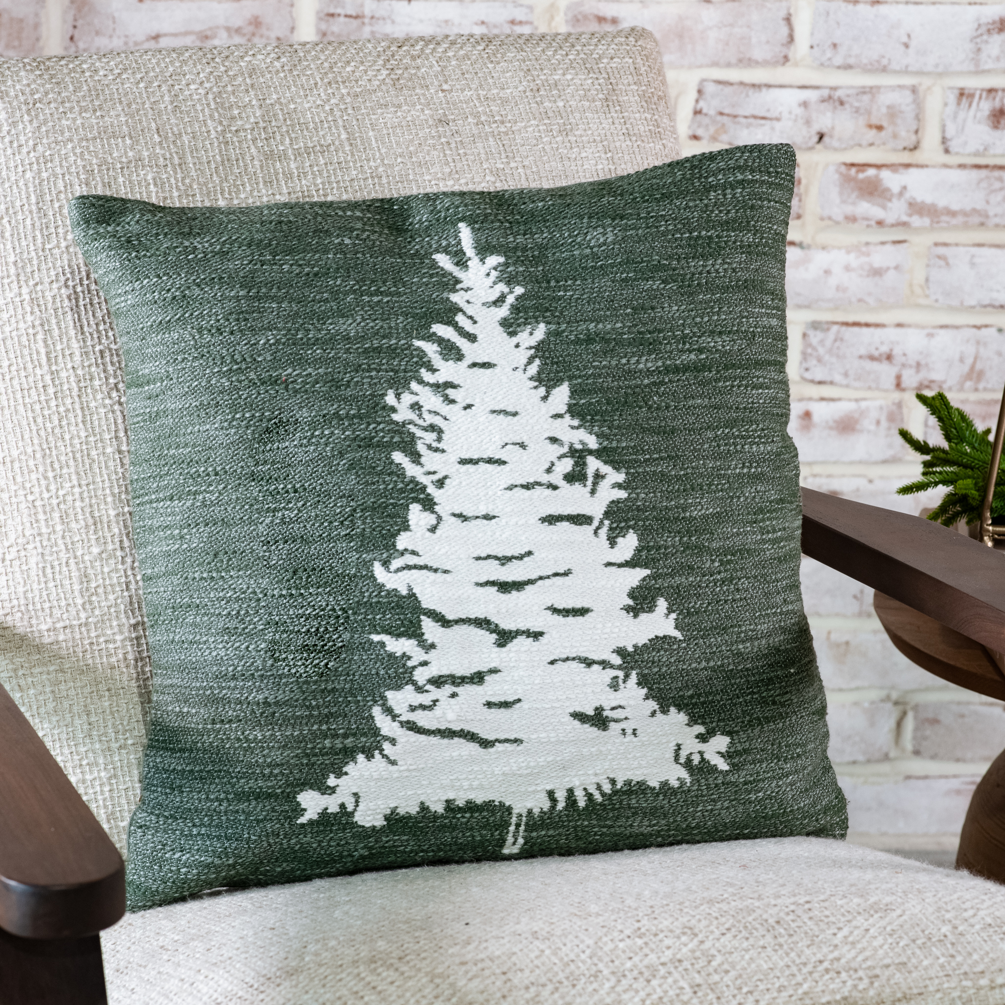 *Inner* 18" Evergreen Tree Pillow