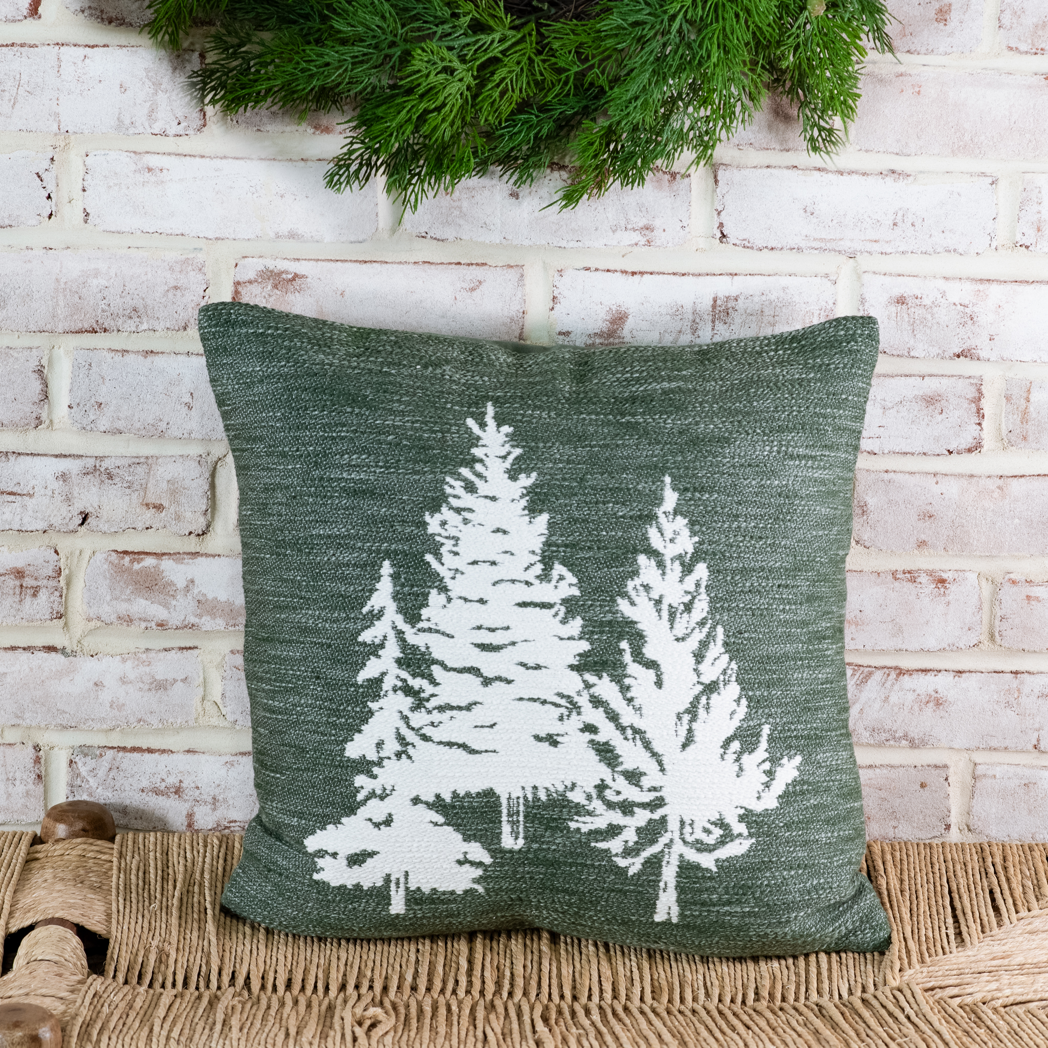 *Inner* 18" Evergreen 3 Tree Pillow