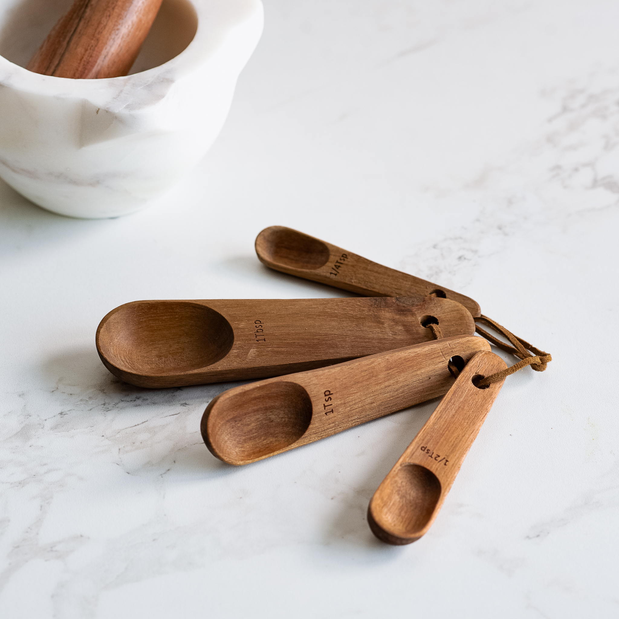 *Inner* S/4 Acacia Wood Meas. Spoons