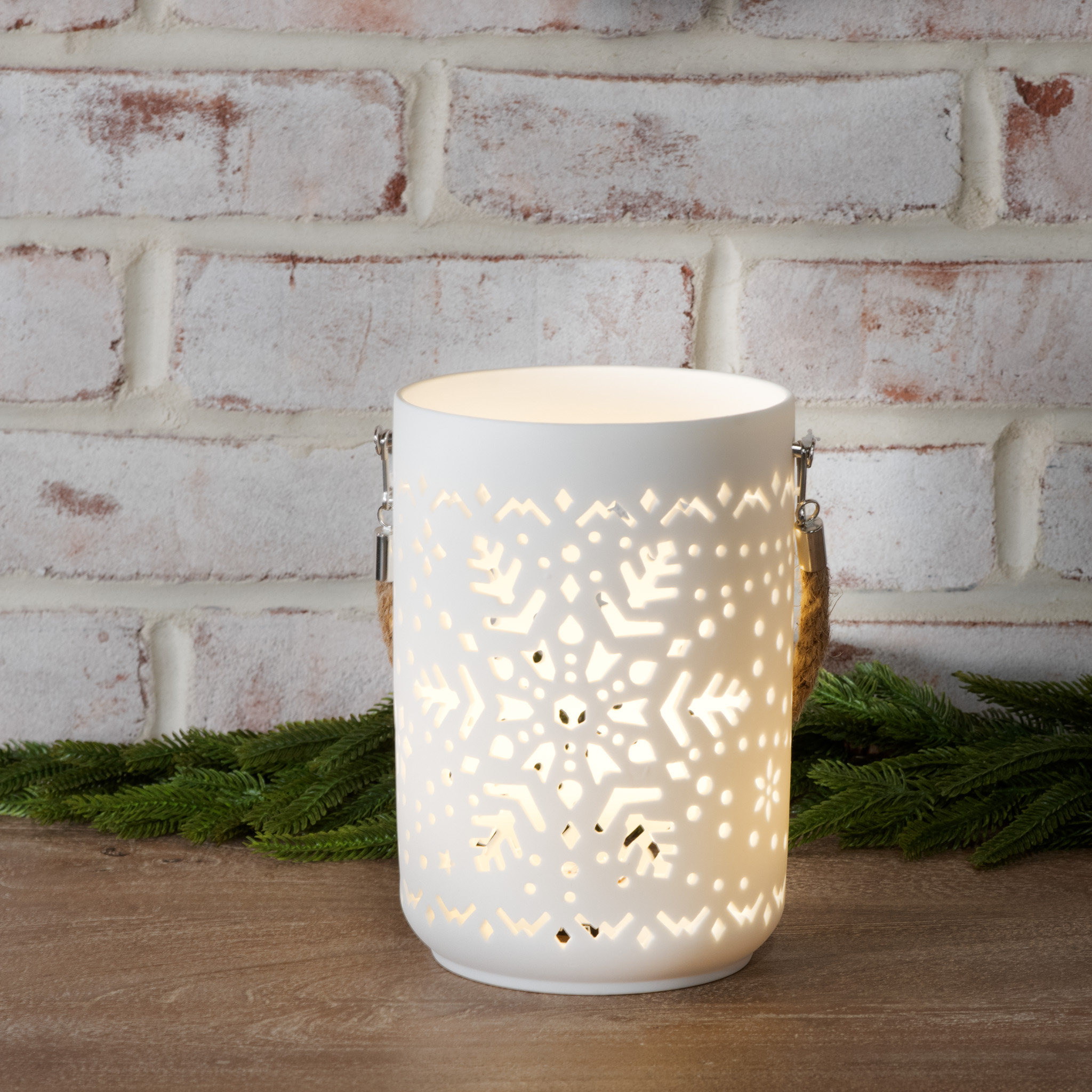 *Inner* Ceramic Holiday Led Lantern