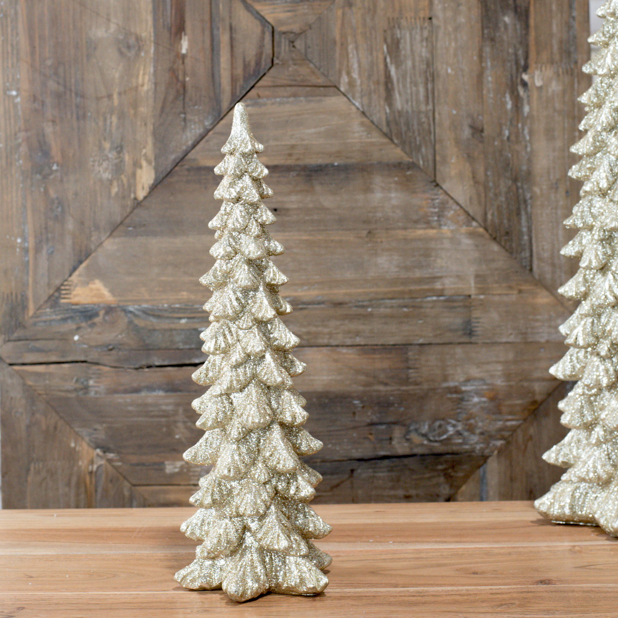 14" Gold Glitter Tree