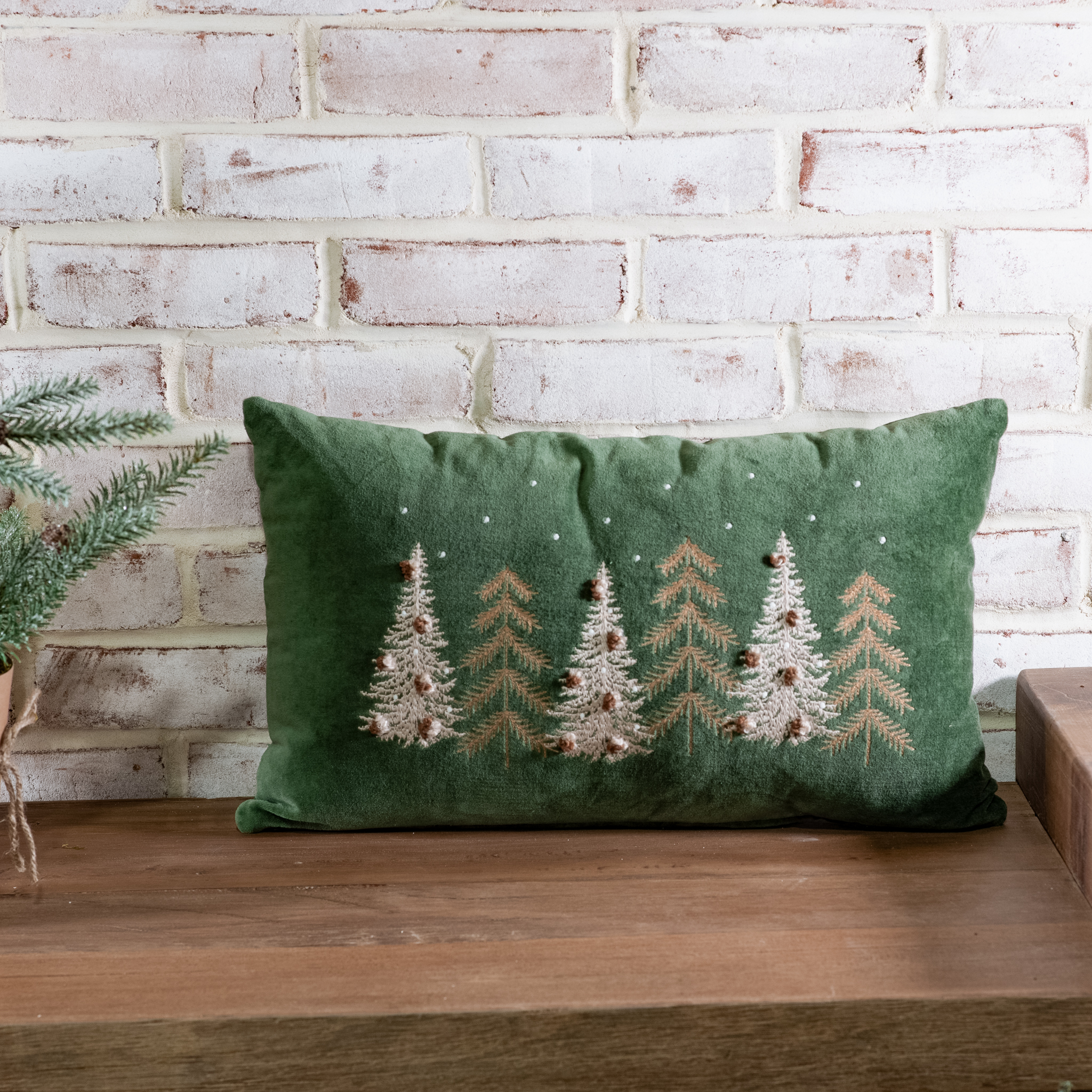 *Inner* 12" X 20" Velvet Pines Pillow