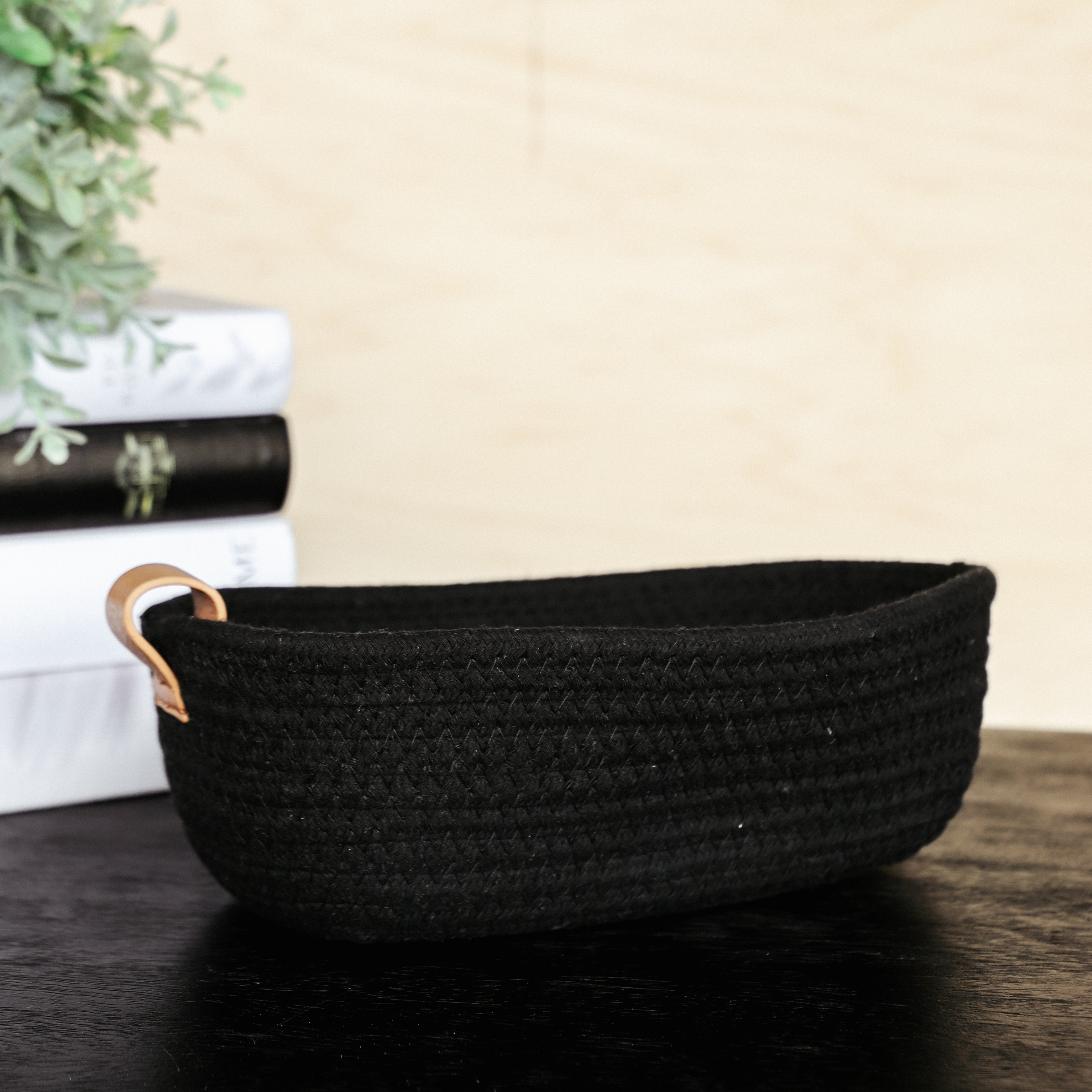 10" X 5" Small Ebony Basket