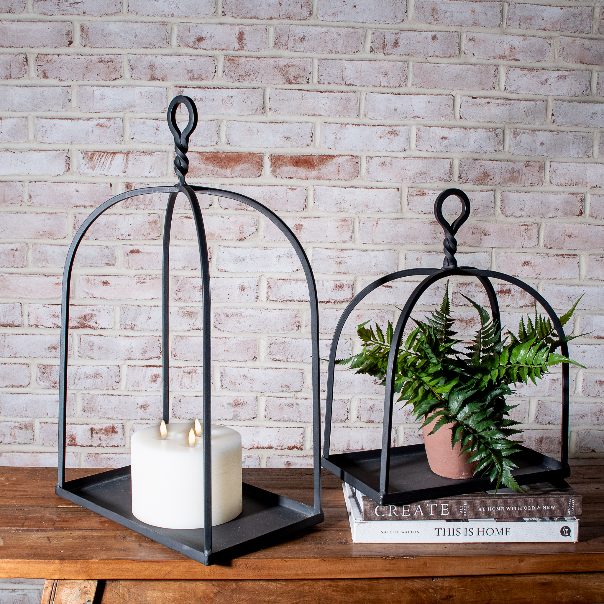 S/2 Black Iron Displayers