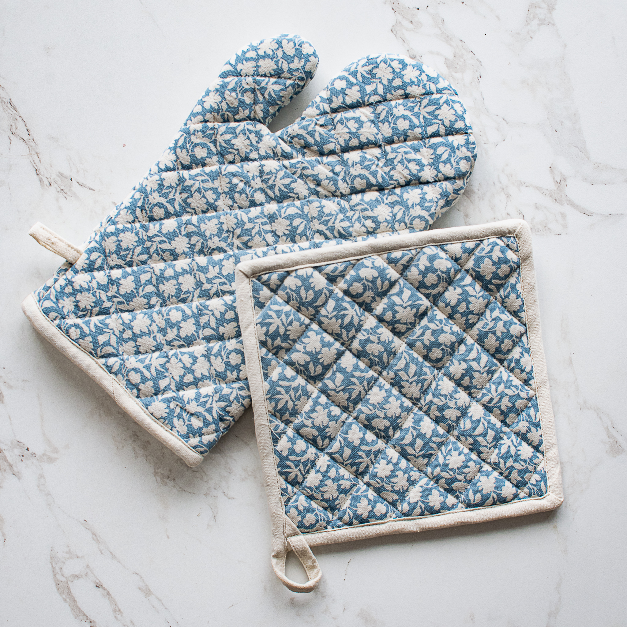 *Inner* Blue Mini Flower Pot Holder Set