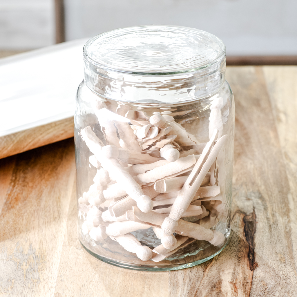 7.5" Glass Jar With Lid