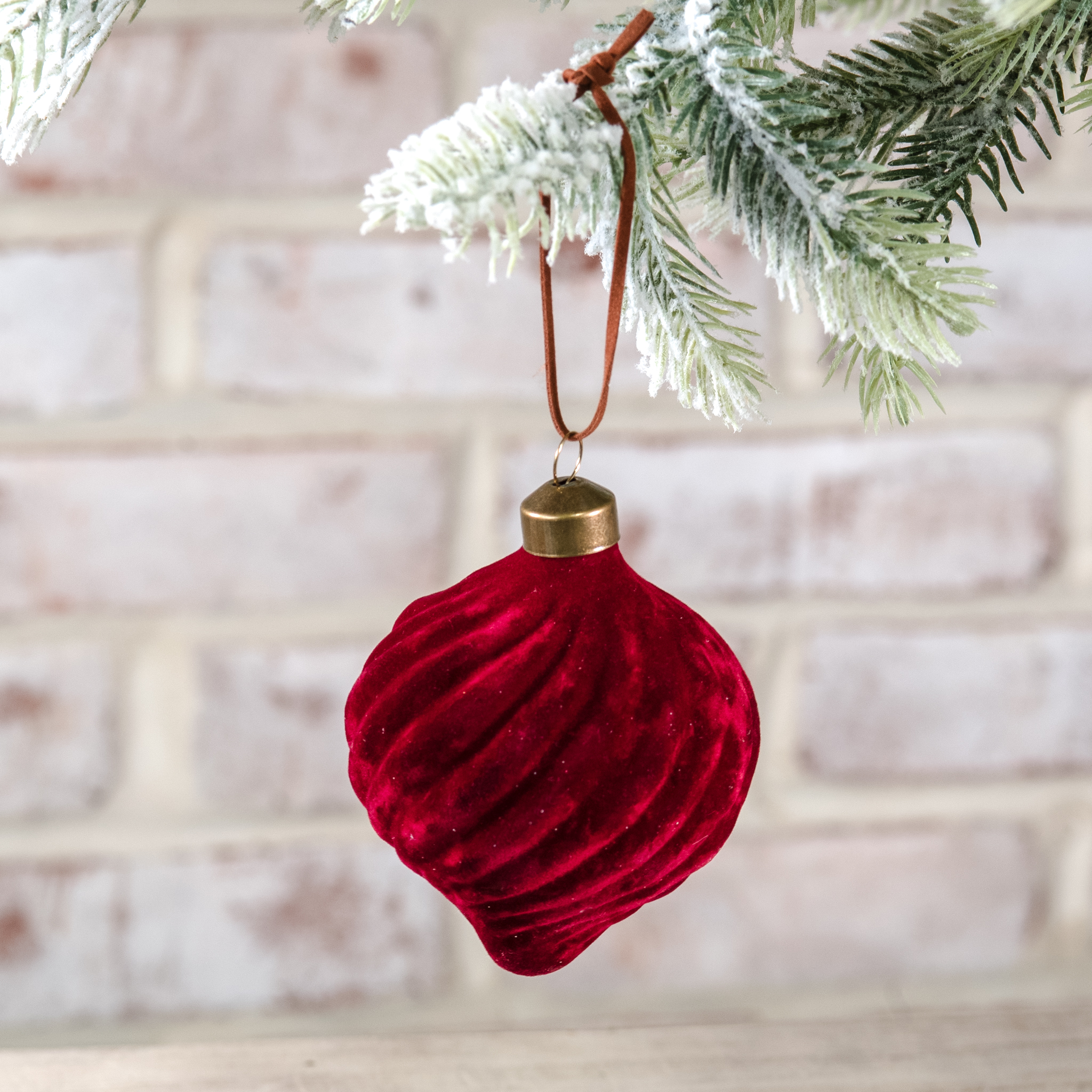 *Inner* Red Velvet Teardrop Ornament