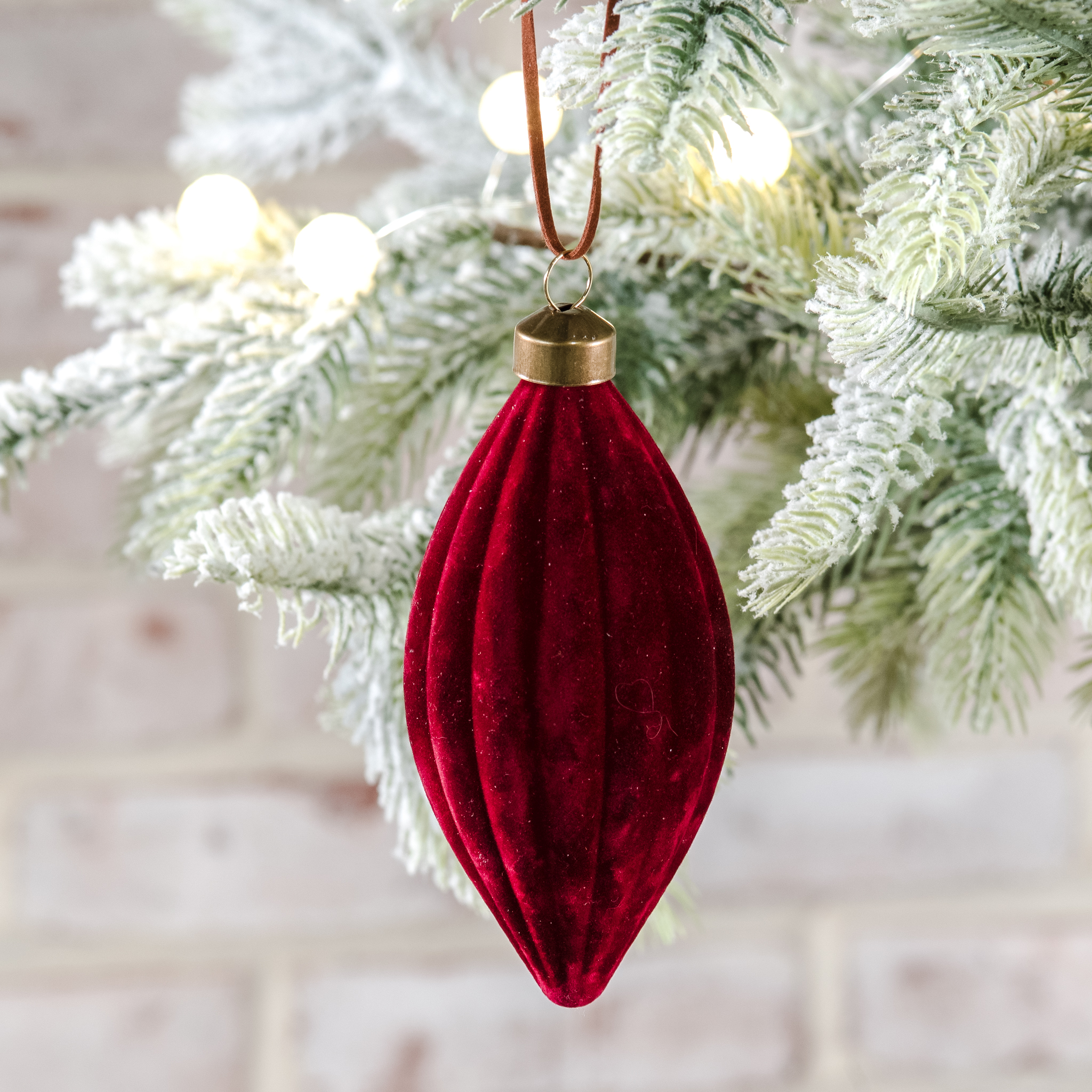 *Inner* Red Velvet Oval Ornament