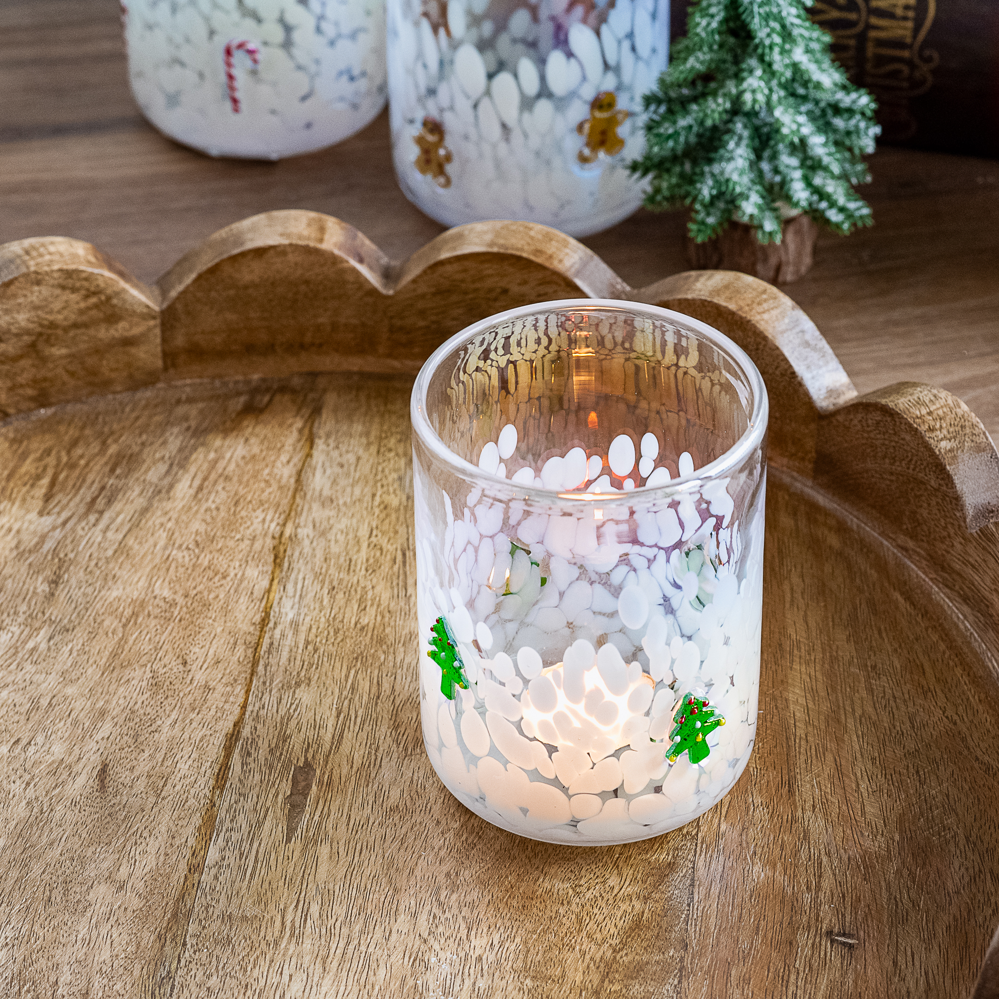 *Inner* 4.7" Christmas Tree Drink Glass