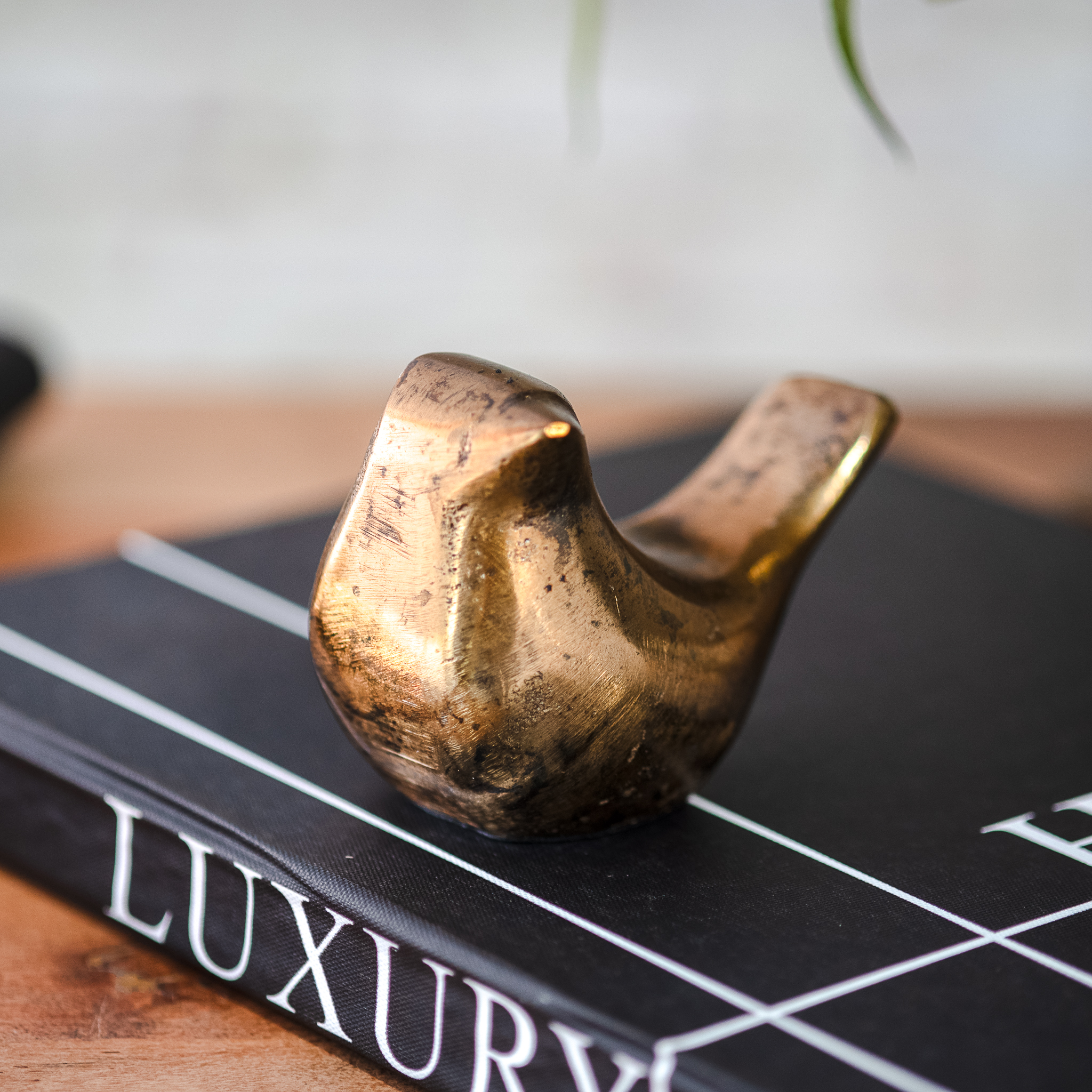 *Inner* Ant. Brass Deco Bird