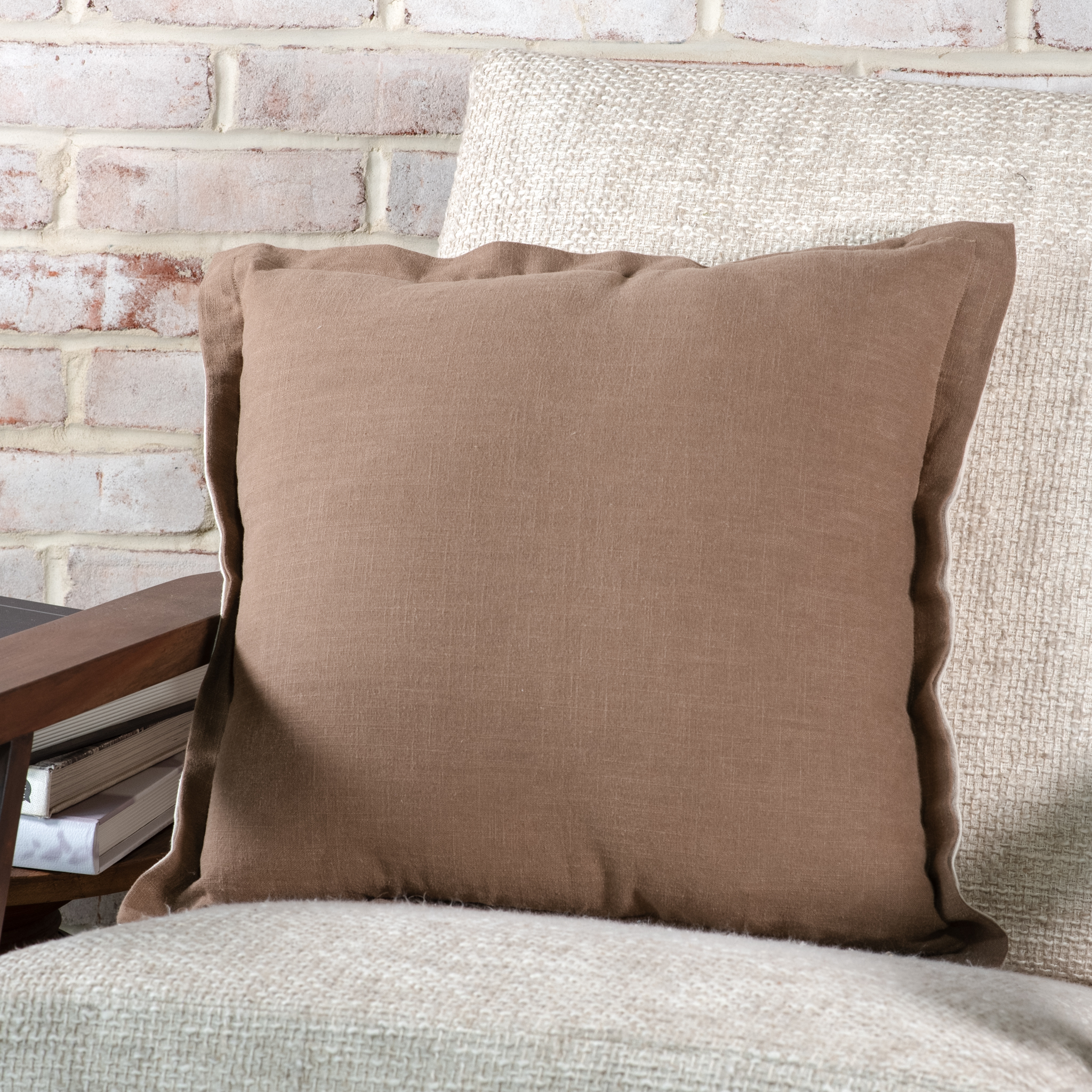 18 X 18 Coffee Linen Pillow