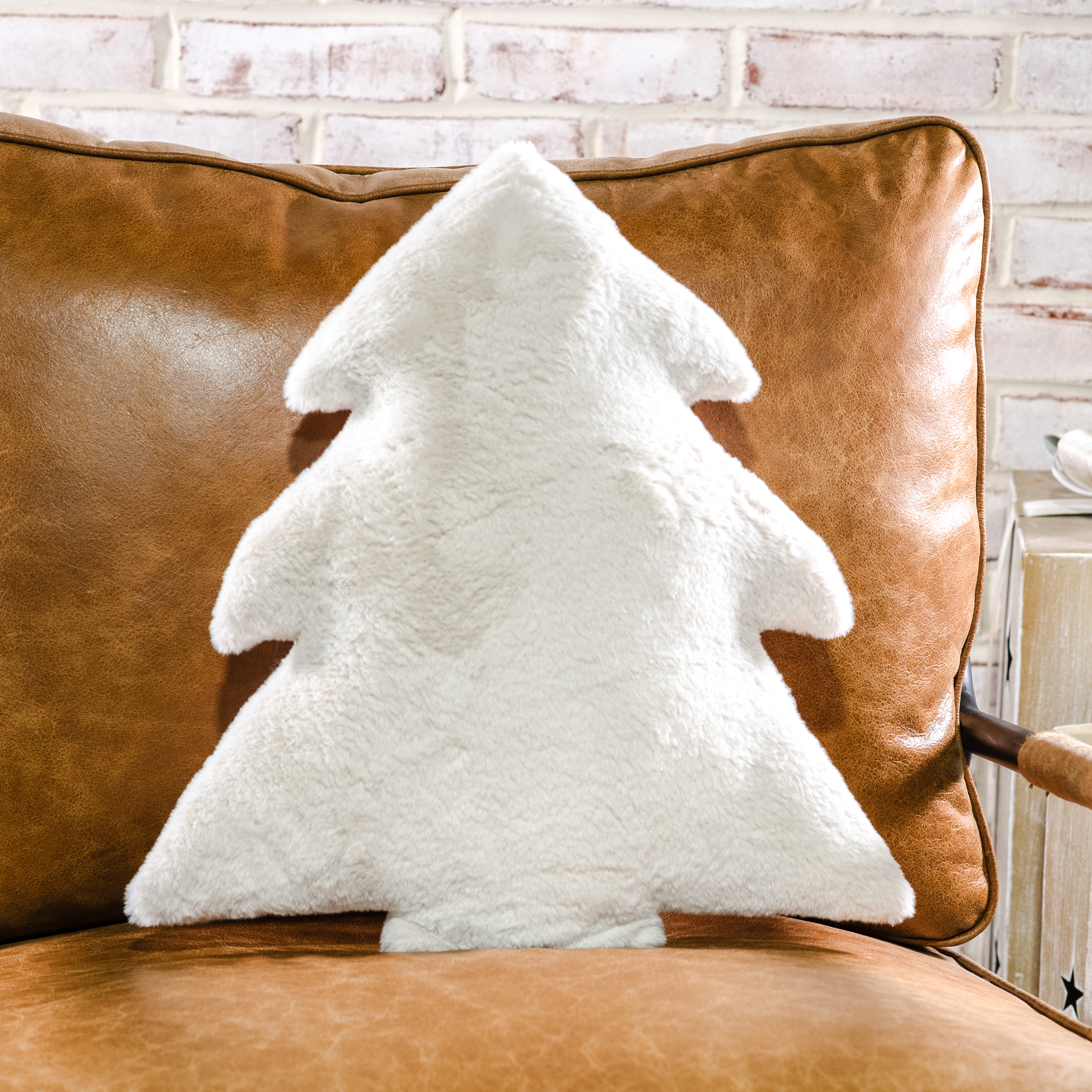 18" H. So White Tree Pillow