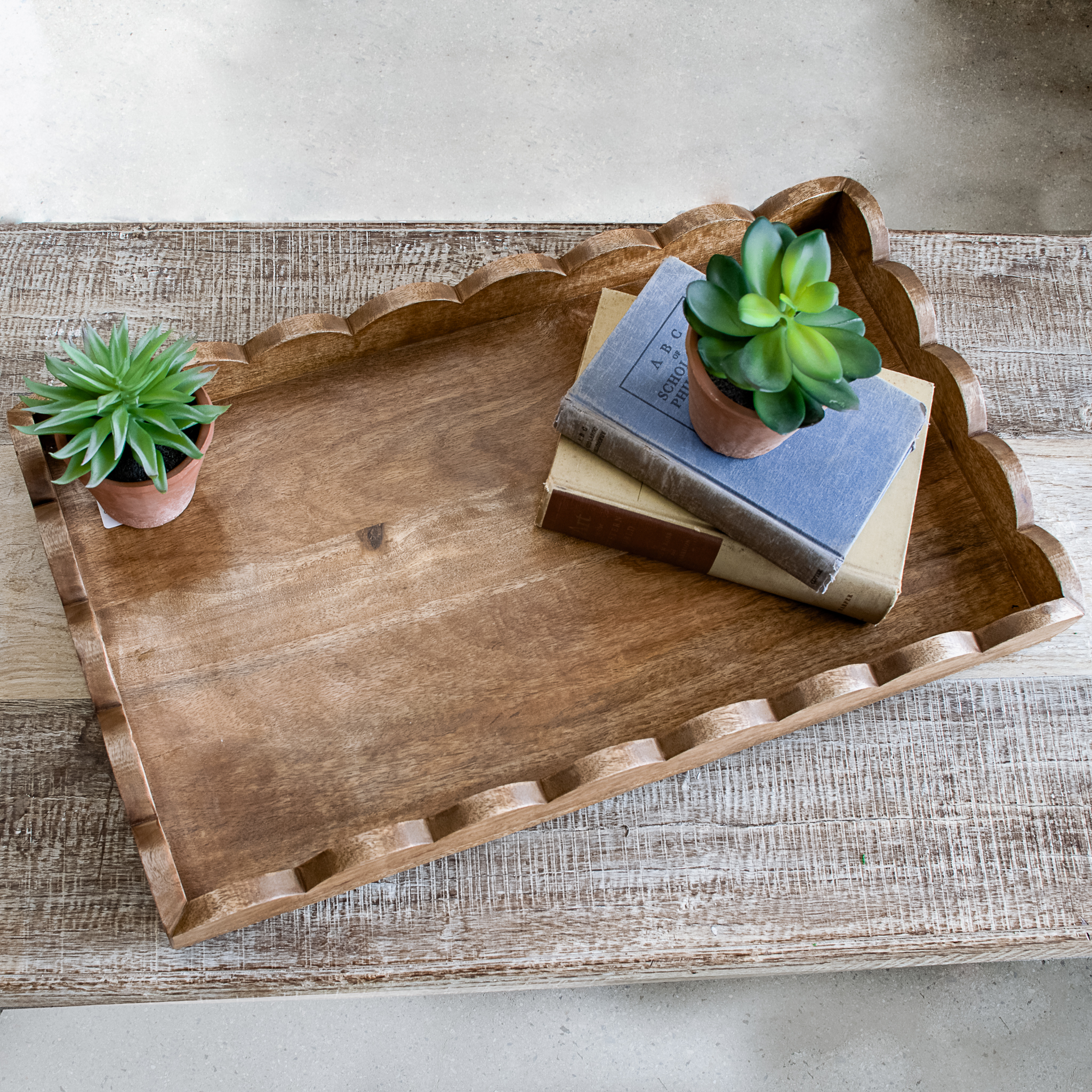 24.5" Rect. Mango Wood Tray