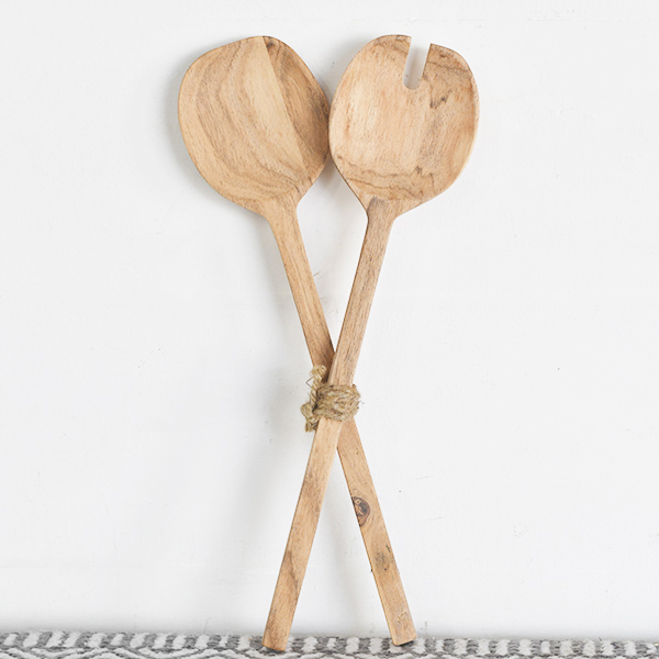 Wood Salad Server Set