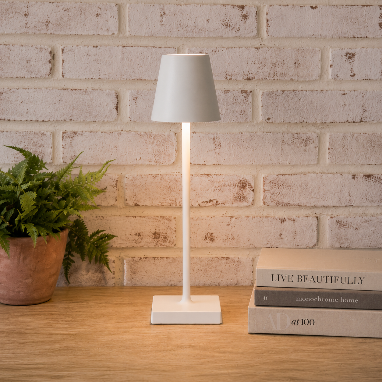 15" Rechargeable Wht Led Lamp
