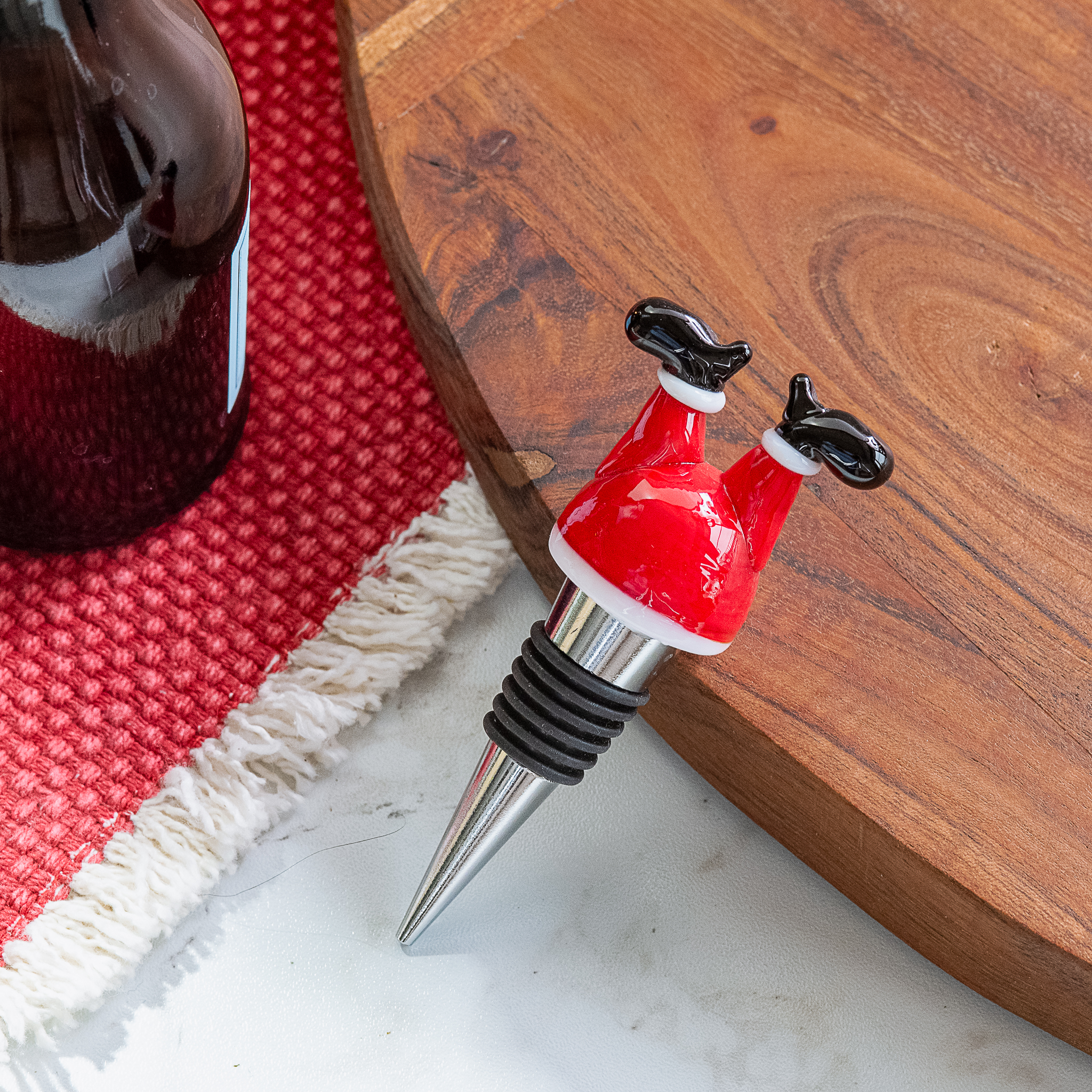 *Inner* Santa Pants Wine Topper