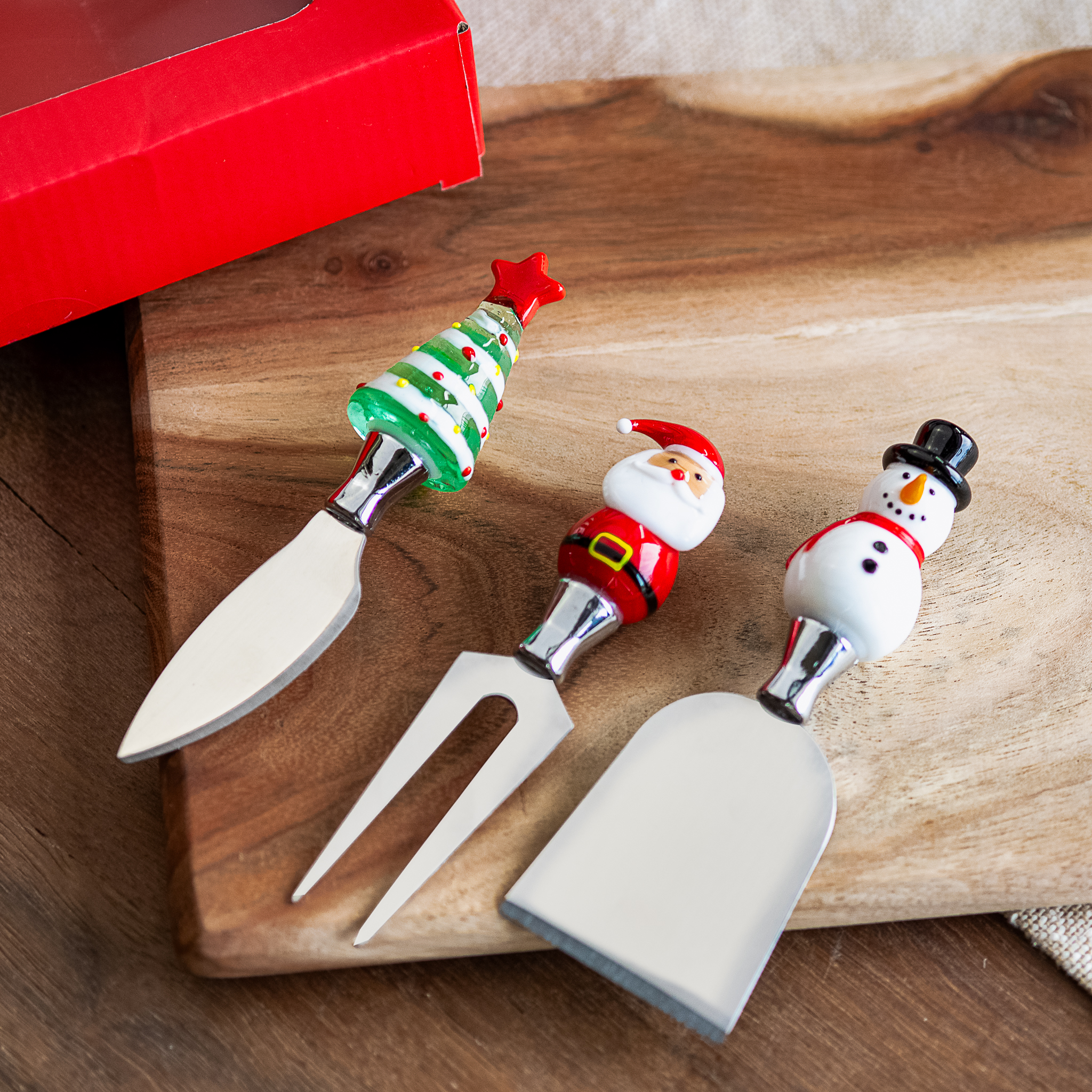*Inner* 3 Pc Santa/Tree/Snowman Spreader Set