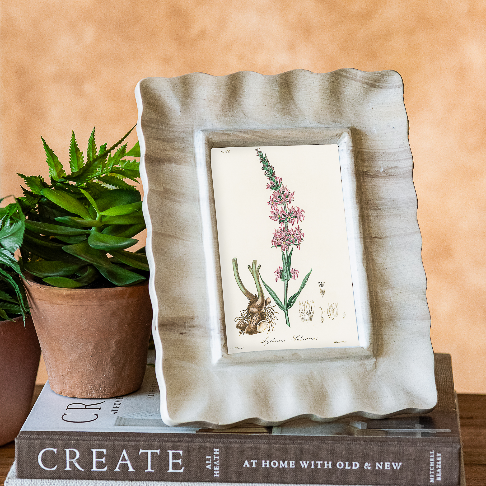 4 X 6 Capri Beige Marble Photo Frame