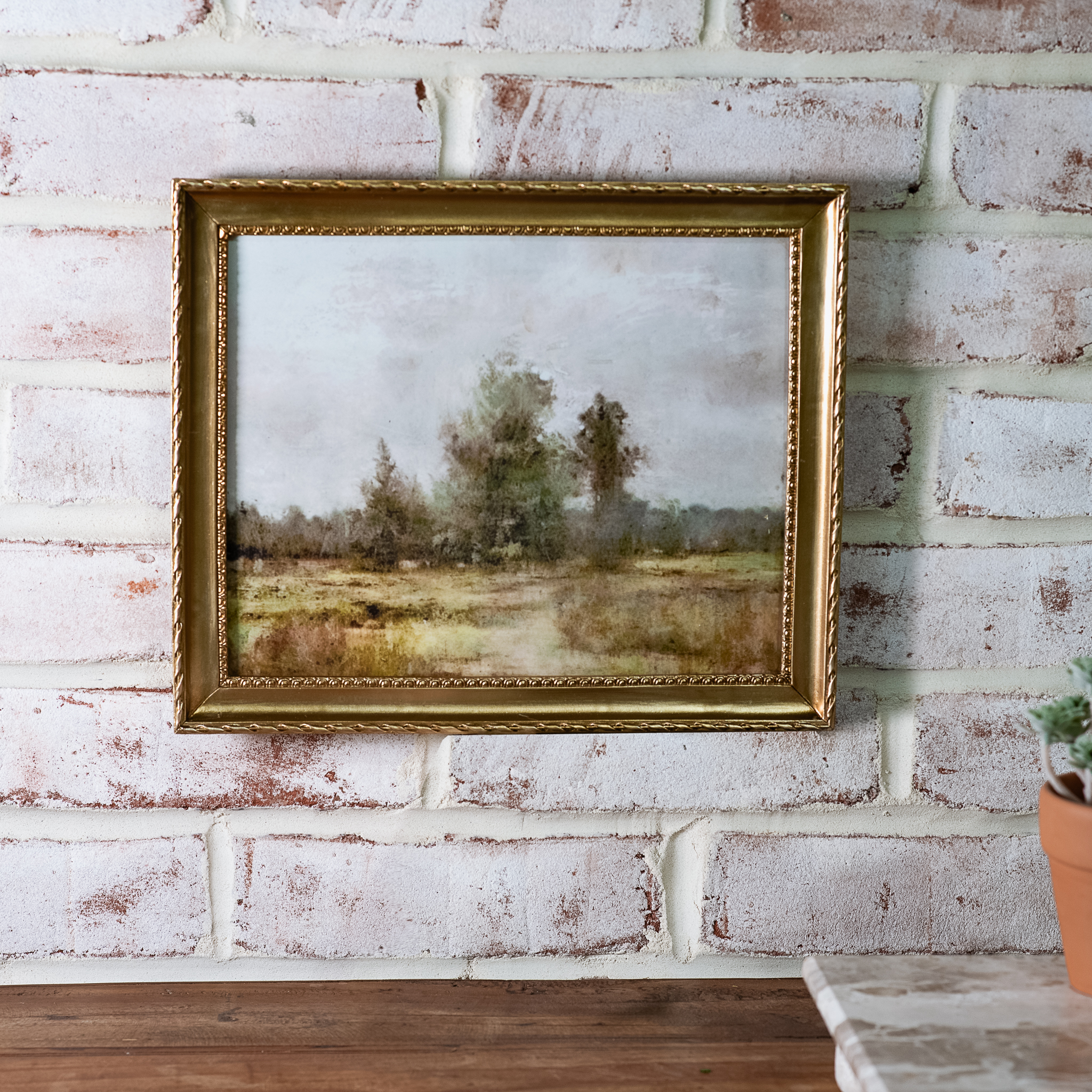8" X 10" Gold Frame Prairie Landscape