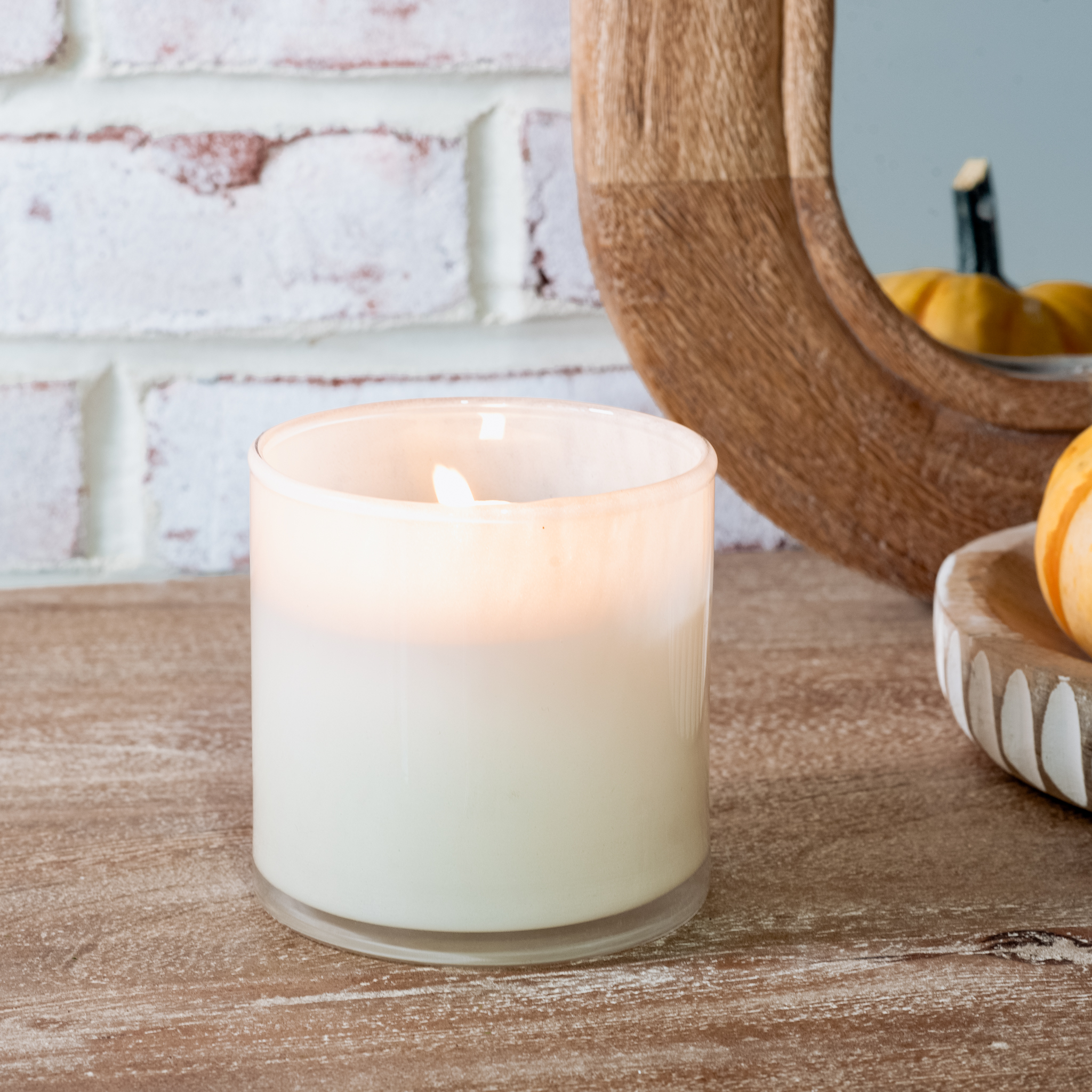*Inner* Cream Glass Candle Jar
