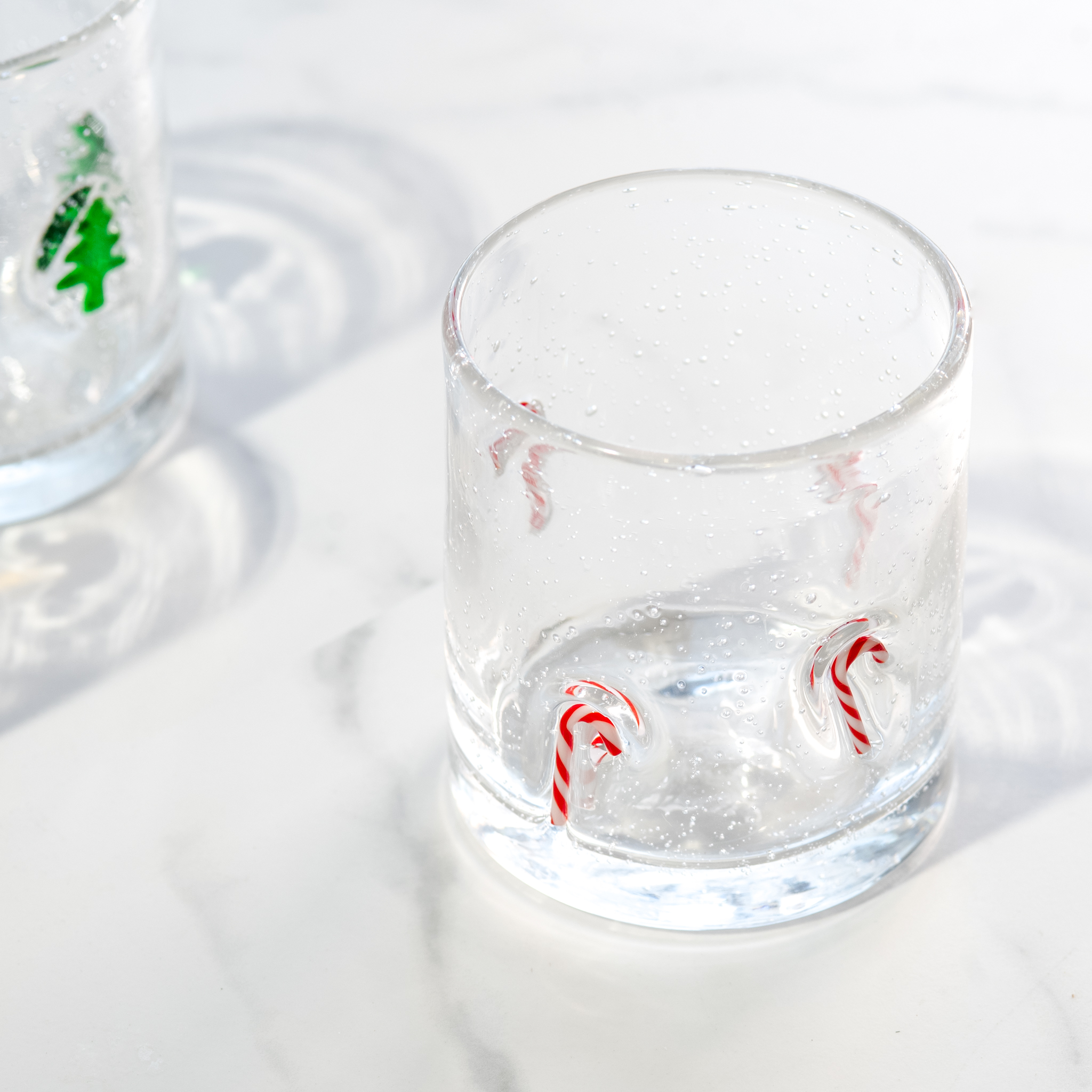 *Inner* 3.5"Dia Candy Cane Glass