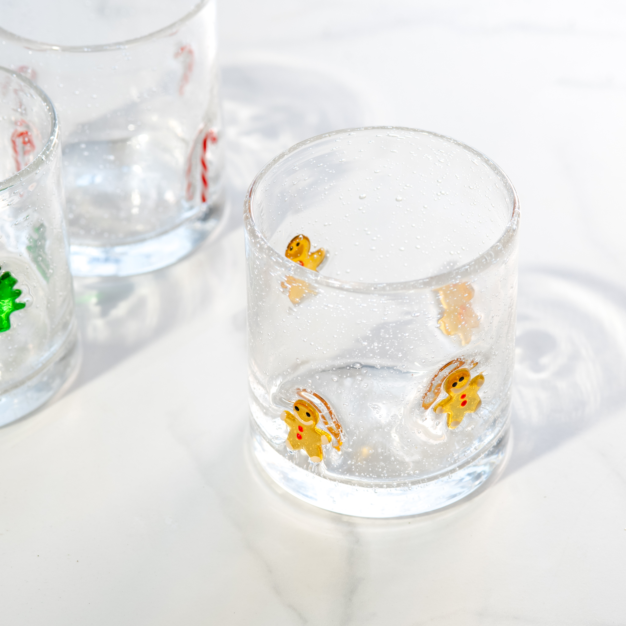 *Inner* 3.5" Dia Ginger Man Glass