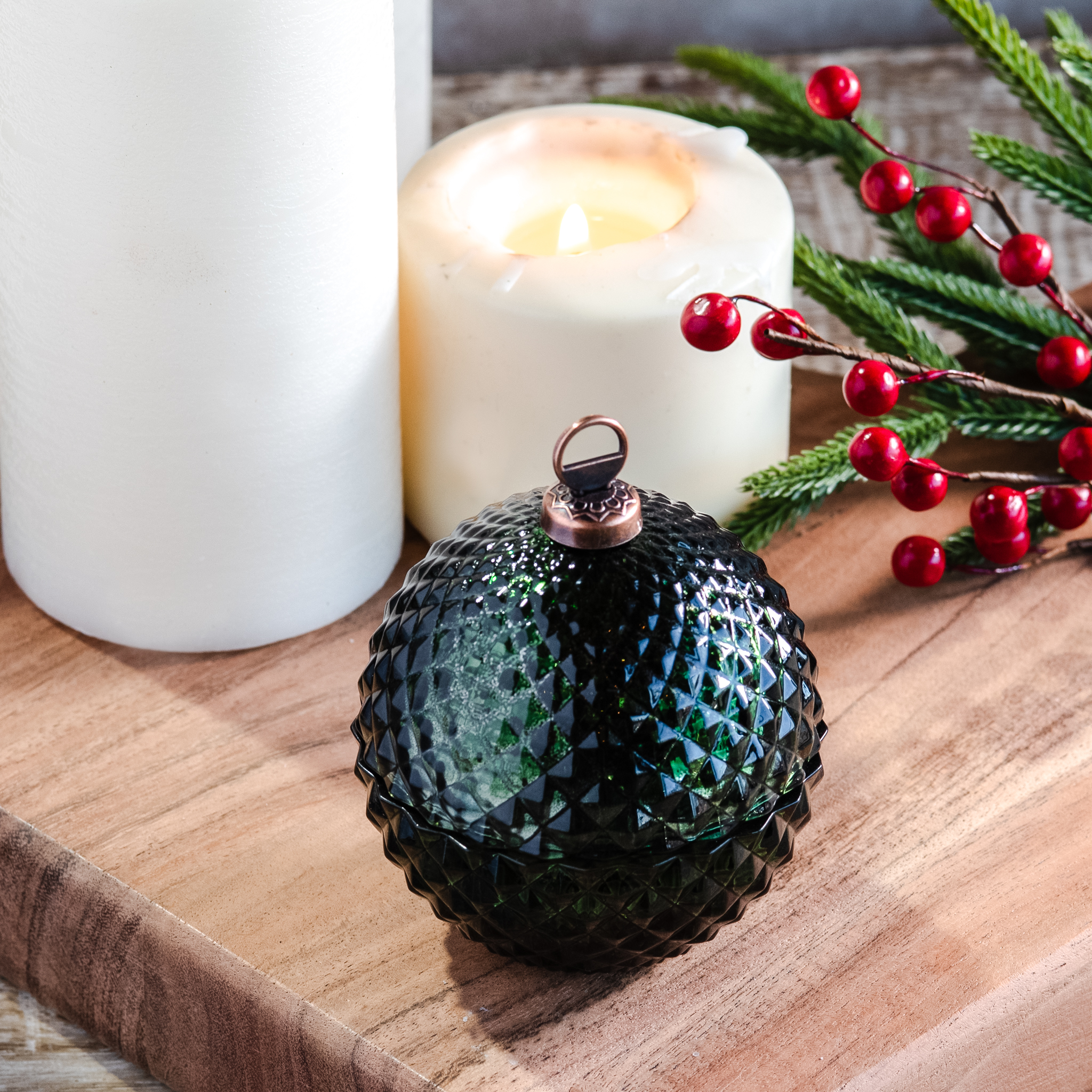 *Inner* 3"D Green Diamond Orn Jar