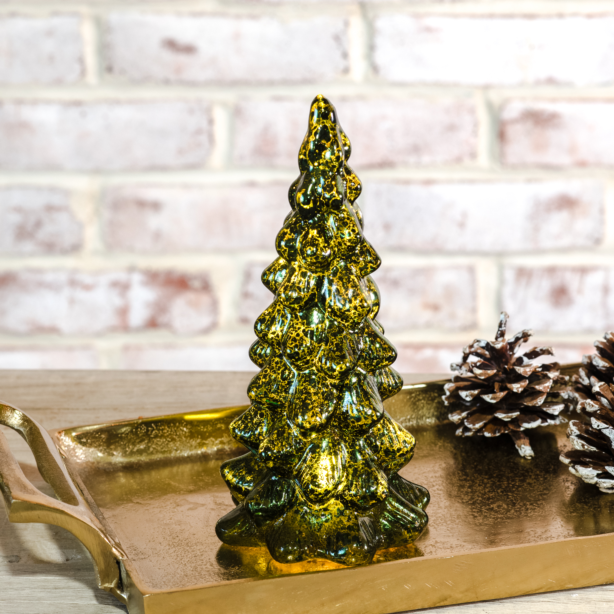 *Inner* 8"H Led Evergreen Tree