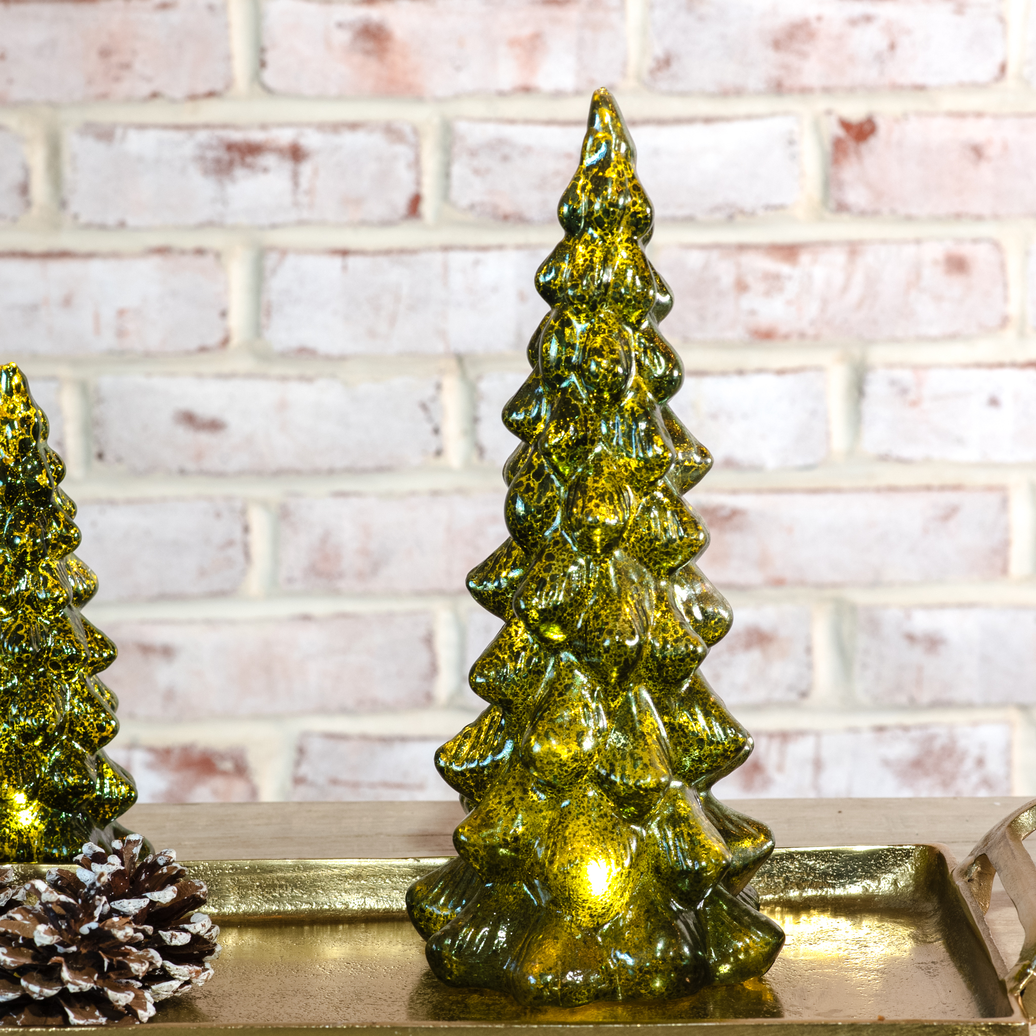 *Inner* 11.6"H Led Evergreen Tree