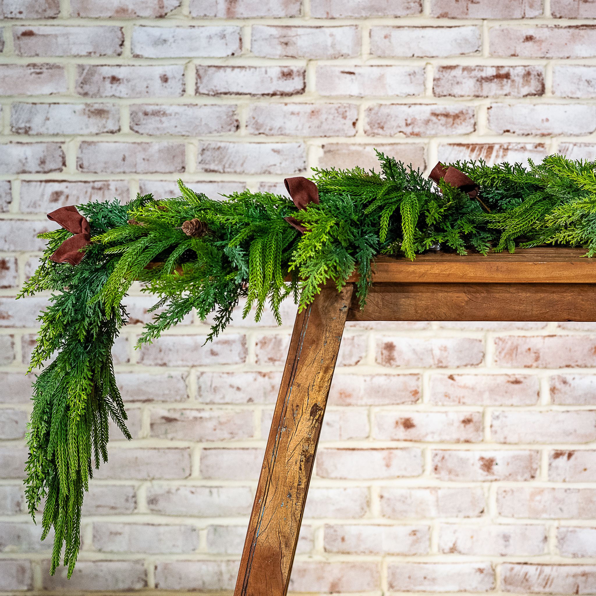 72" Mixed Green Garland