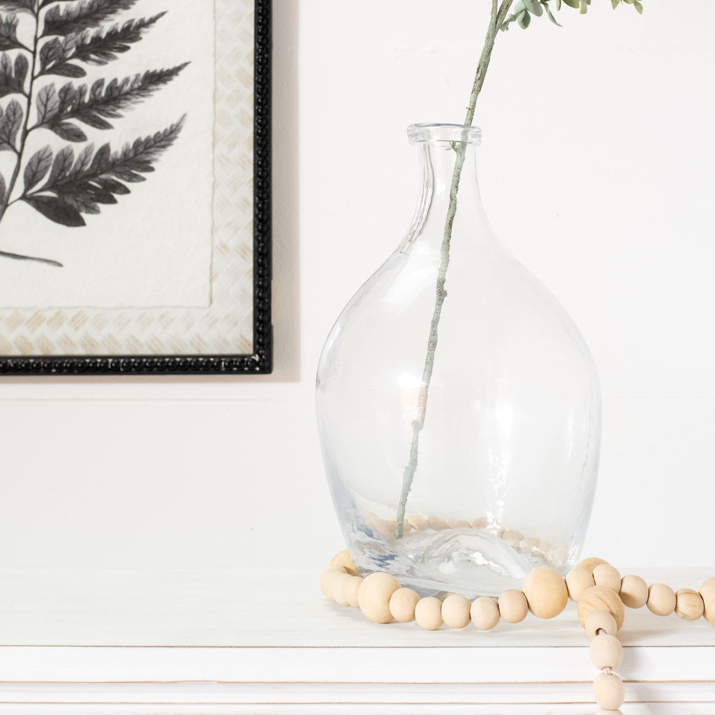 10.5" Clear Demijohn Vase