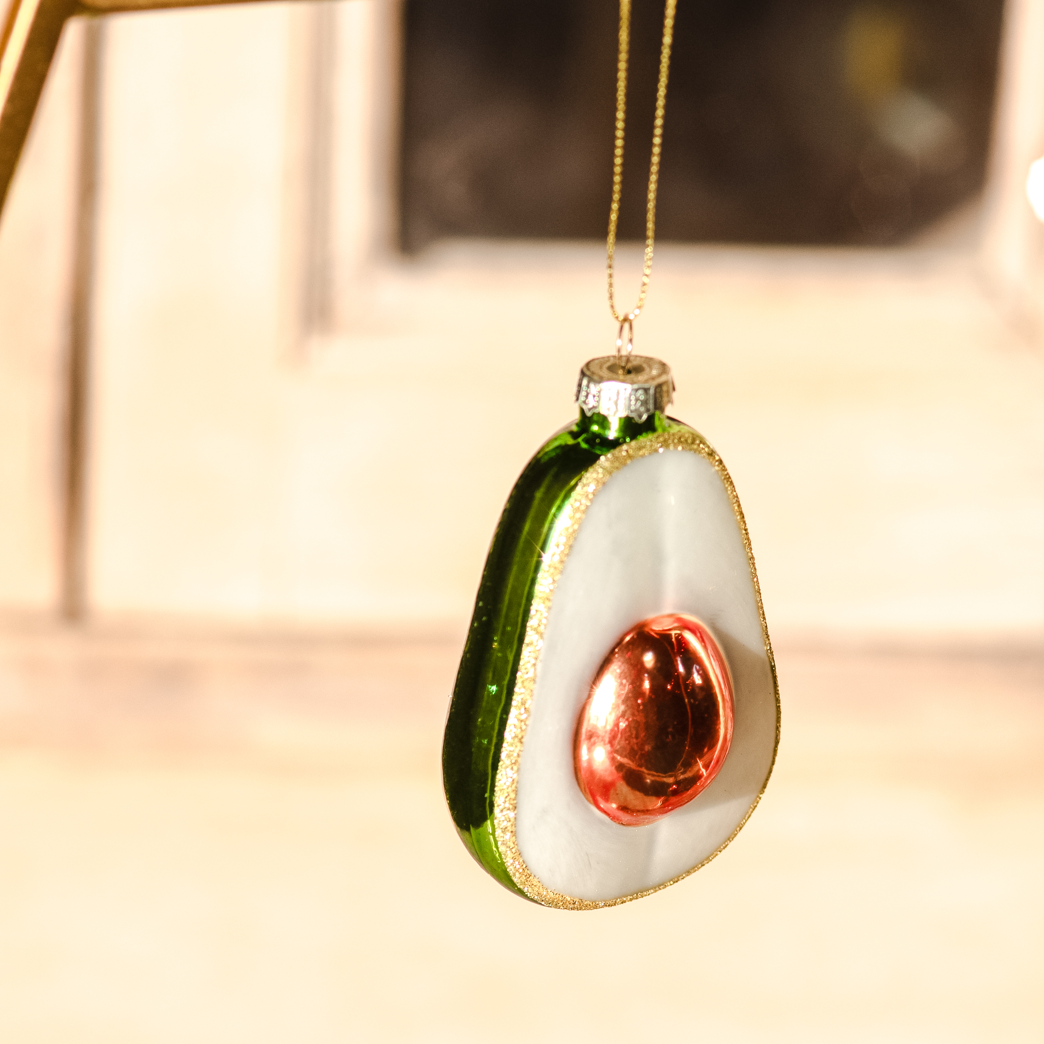 *Inner*Shiny Green Avocado Ornament