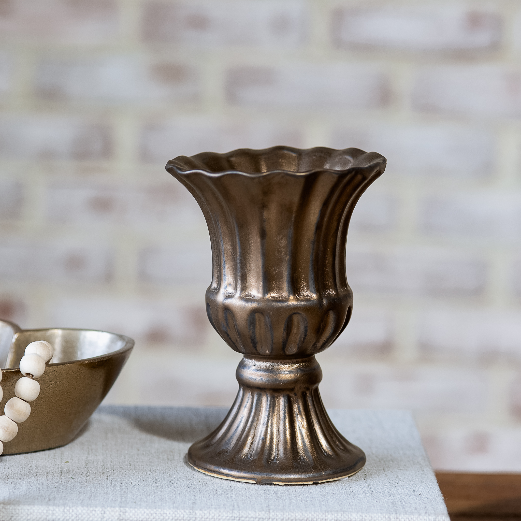 *Inner* 6" Antique Finish Urn Planter