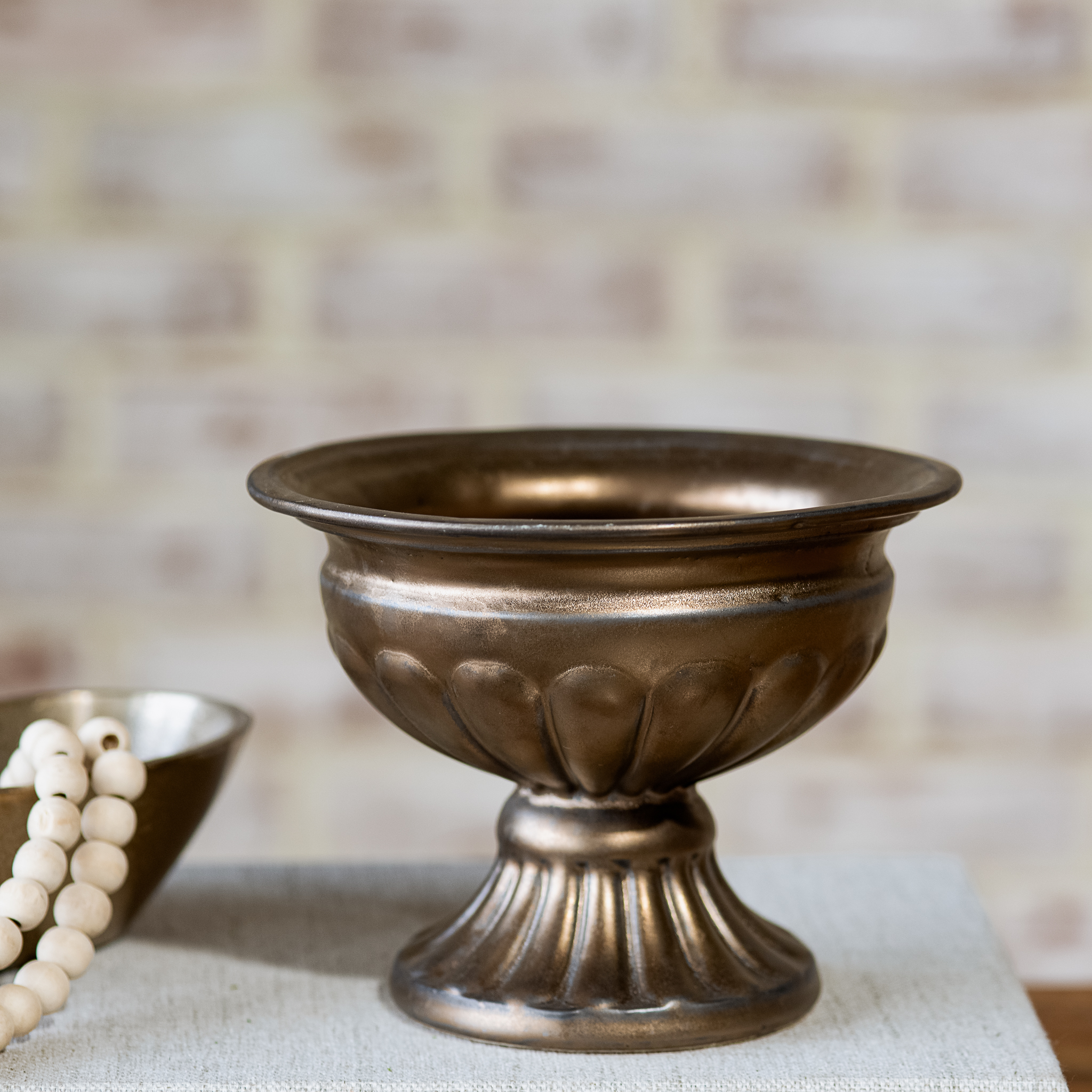 5" Antique Finish Urn Planter