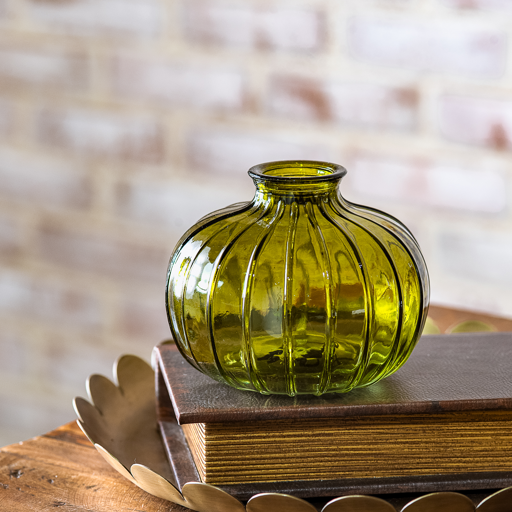 *Inner* 3.54" Olive Green Bud Vase