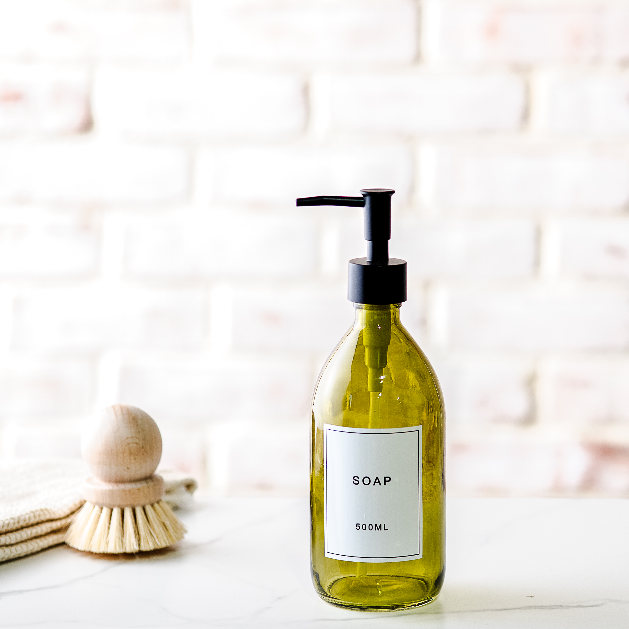 8.7" Olive Green Tall Soap Pump
